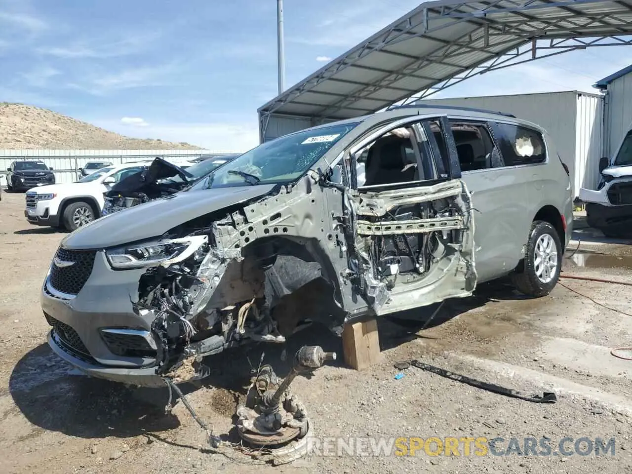 1 Photograph of a damaged car 2C4RC1BG0NR168300 CHRYSLER PACIFICA 2022