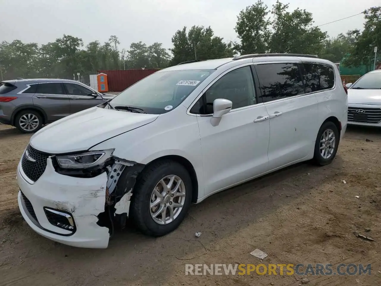 1 Photograph of a damaged car 2C4RC1BG0NR218354 CHRYSLER PACIFICA 2022