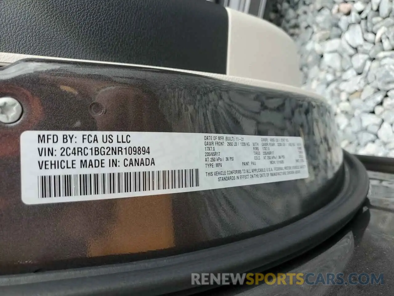 13 Photograph of a damaged car 2C4RC1BG2NR109894 CHRYSLER PACIFICA 2022