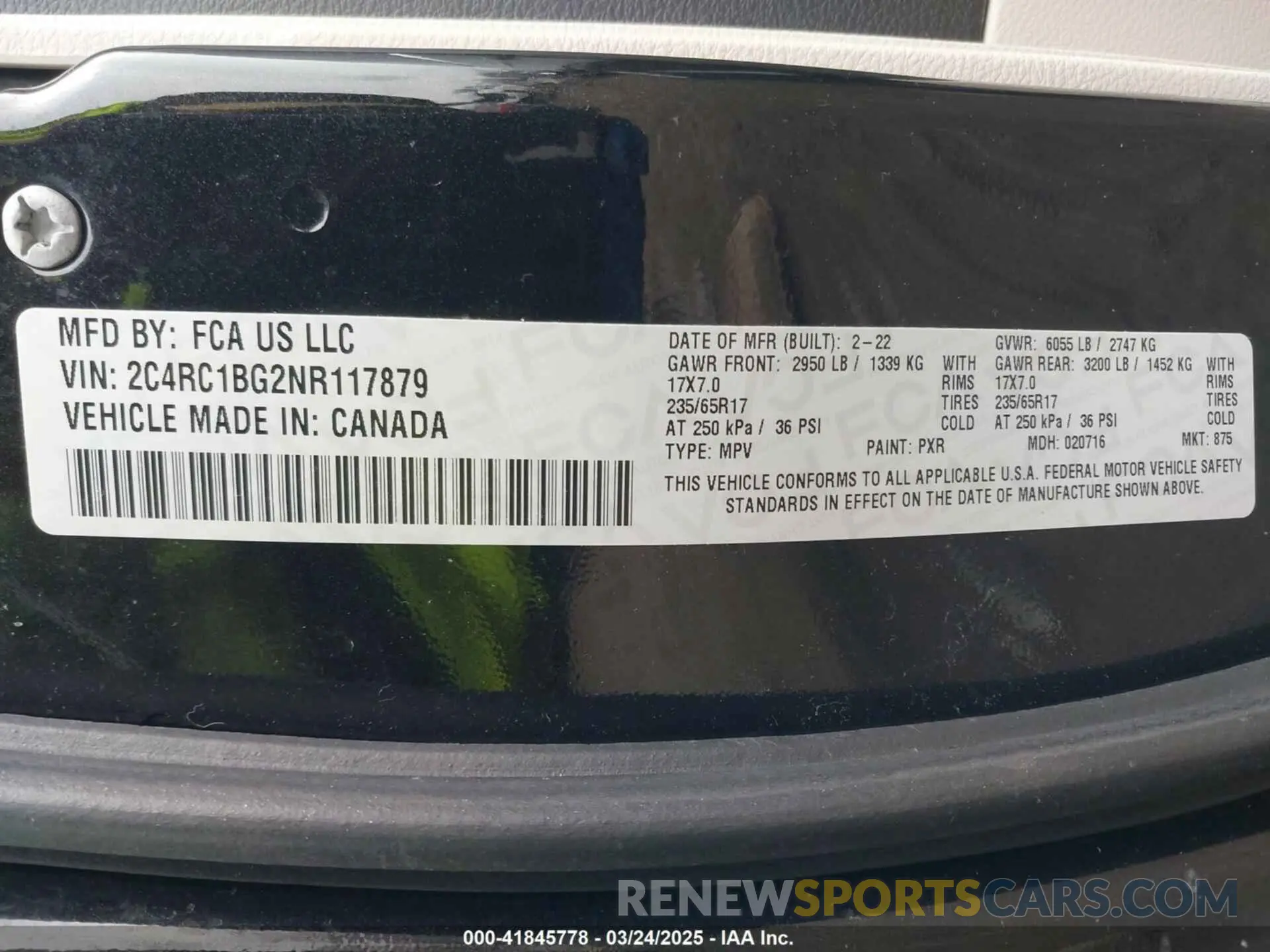 9 Photograph of a damaged car 2C4RC1BG2NR117879 CHRYSLER PACIFICA 2022