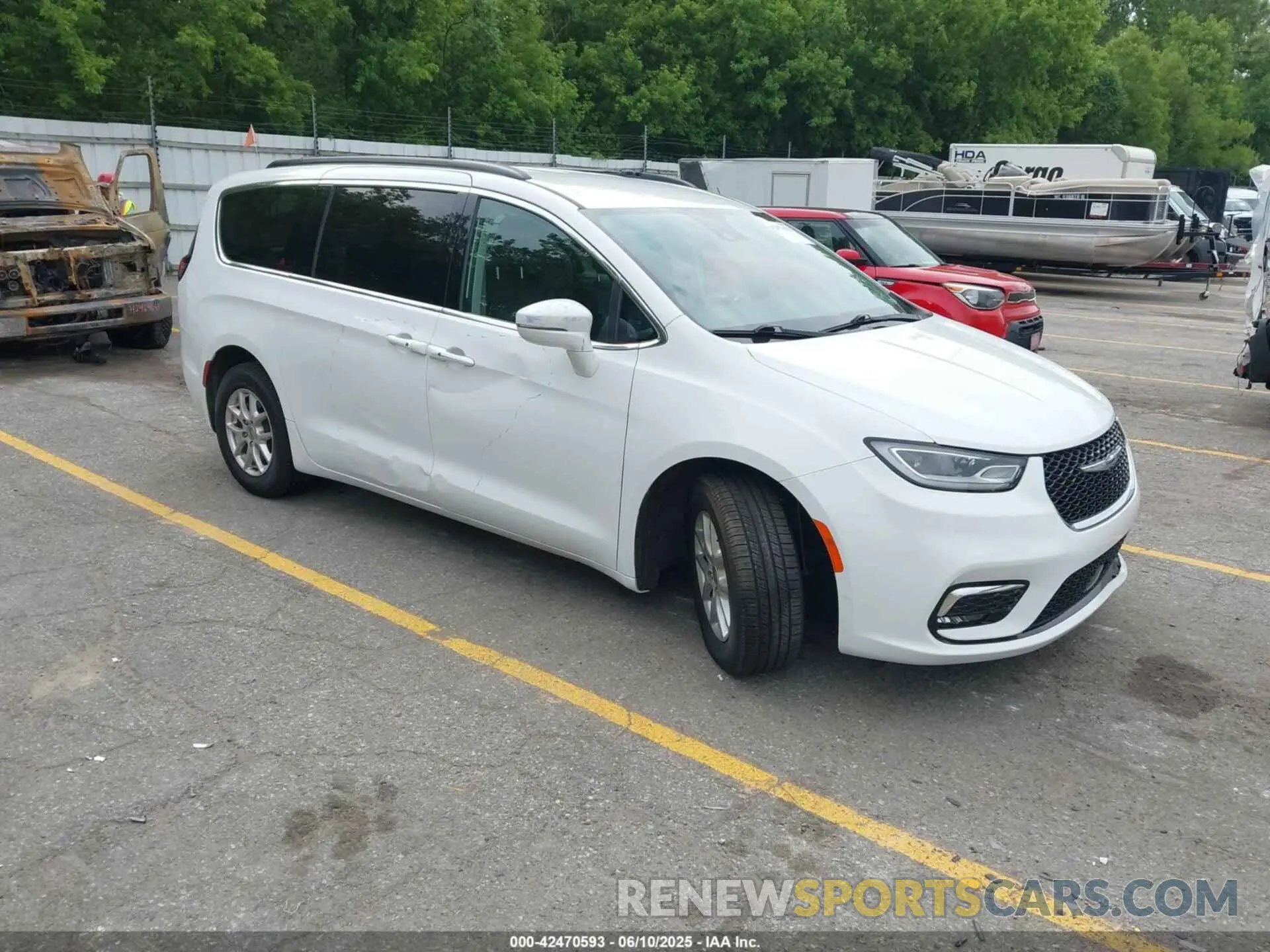 1 Photograph of a damaged car 2C4RC1BG3NR149675 CHRYSLER PACIFICA 2022
