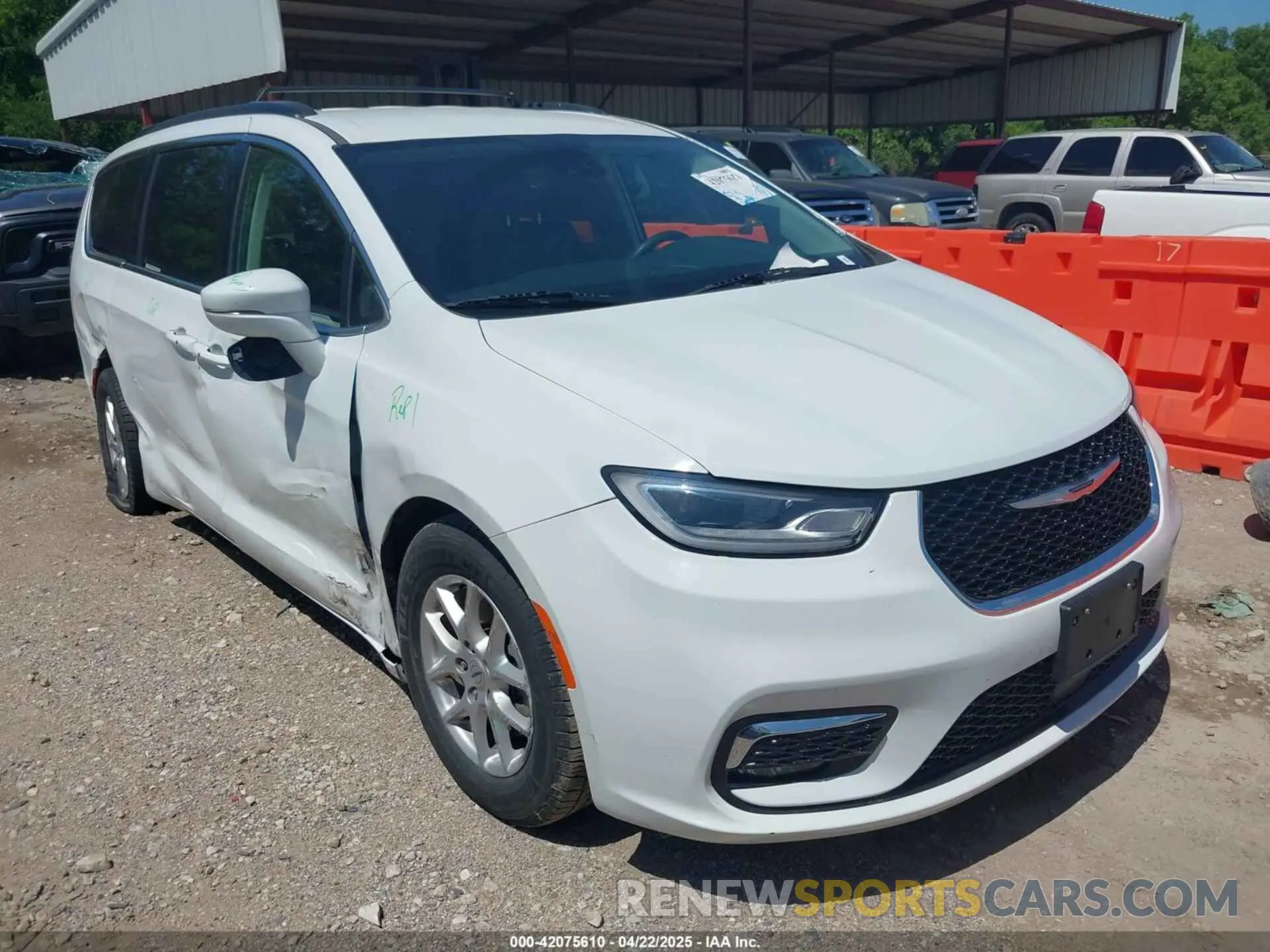 1 Photograph of a damaged car 2C4RC1BG4NR188999 CHRYSLER PACIFICA 2022