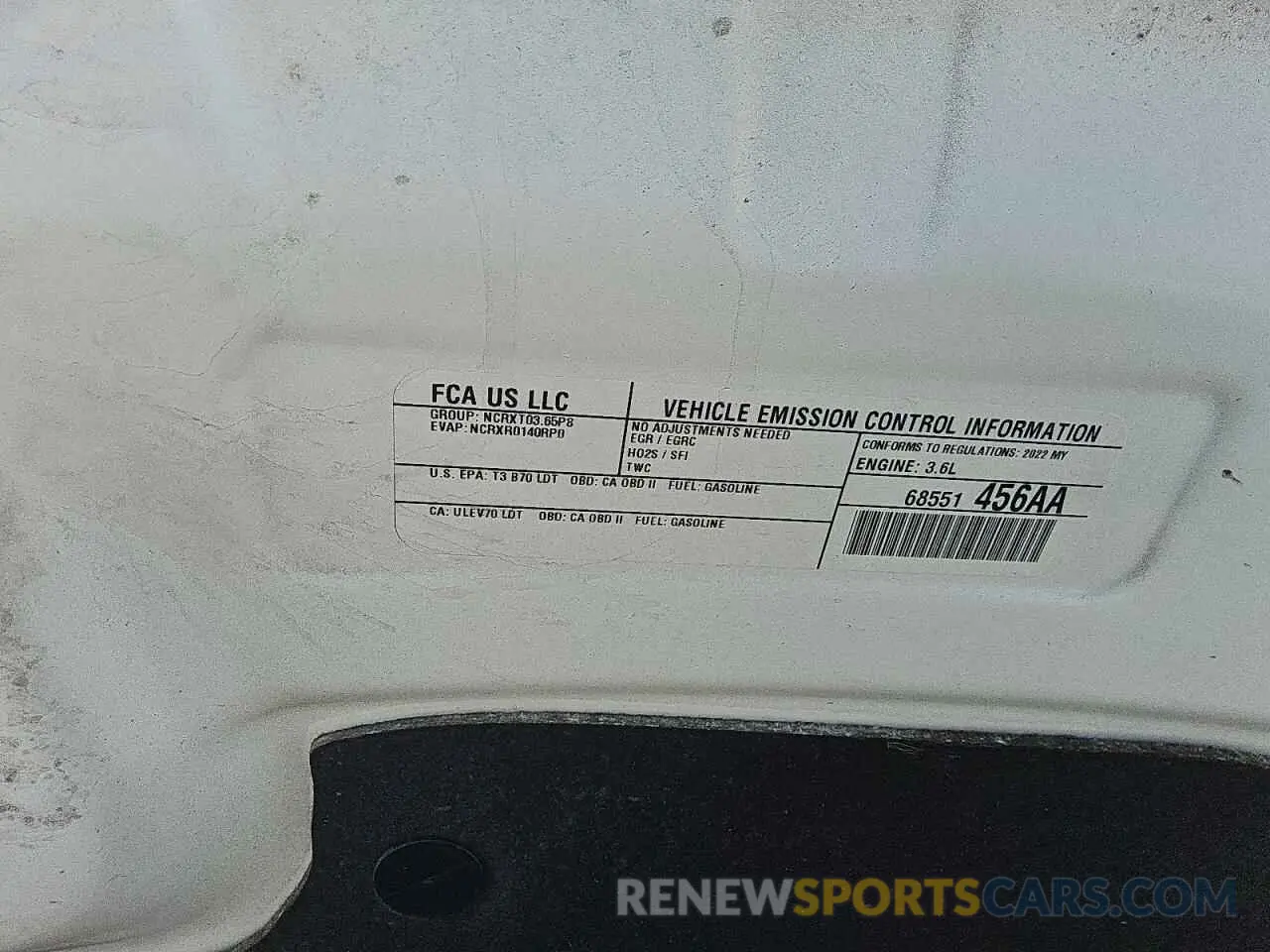 13 Photograph of a damaged car 2C4RC1BG5NR154294 CHRYSLER PACIFICA 2022