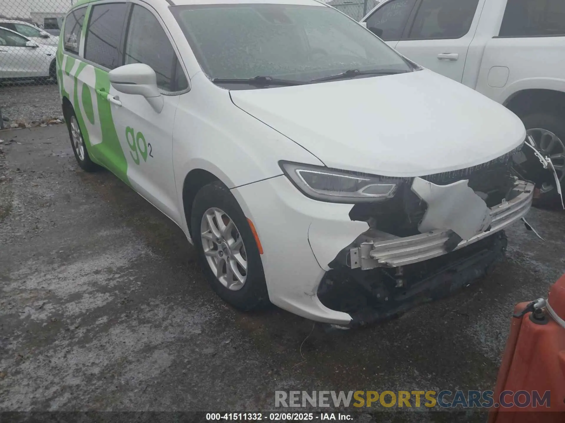 1 Photograph of a damaged car 2C4RC1BG8NR151793 CHRYSLER PACIFICA 2022