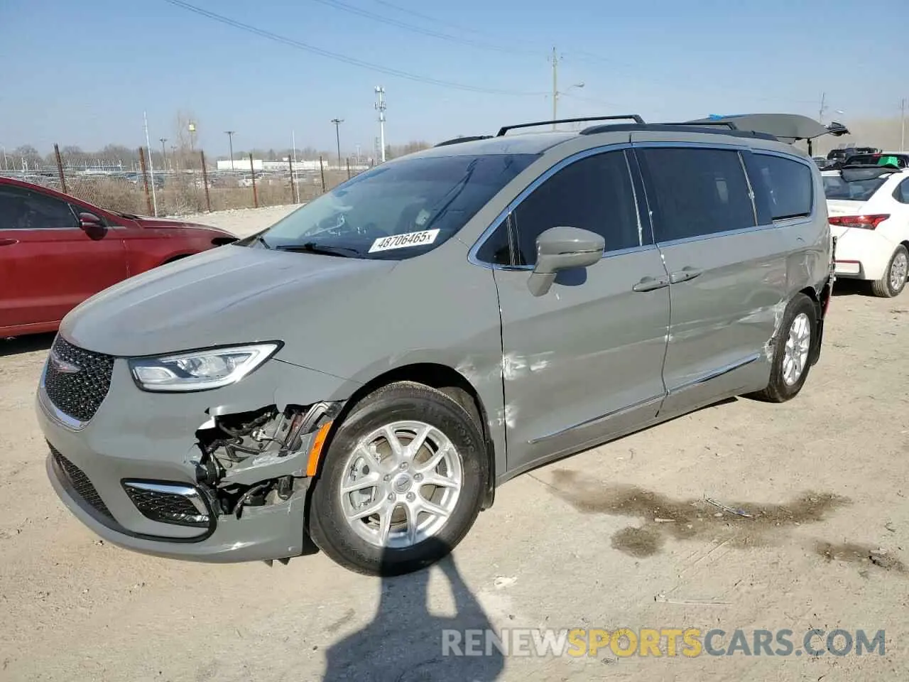 1 Photograph of a damaged car 2C4RC1BGXNR191227 CHRYSLER PACIFICA 2022