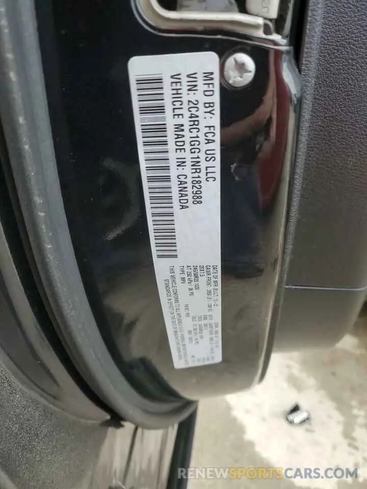 13 Photograph of a damaged car 2C4RC1GG1NR182988 CHRYSLER PACIFICA 2022