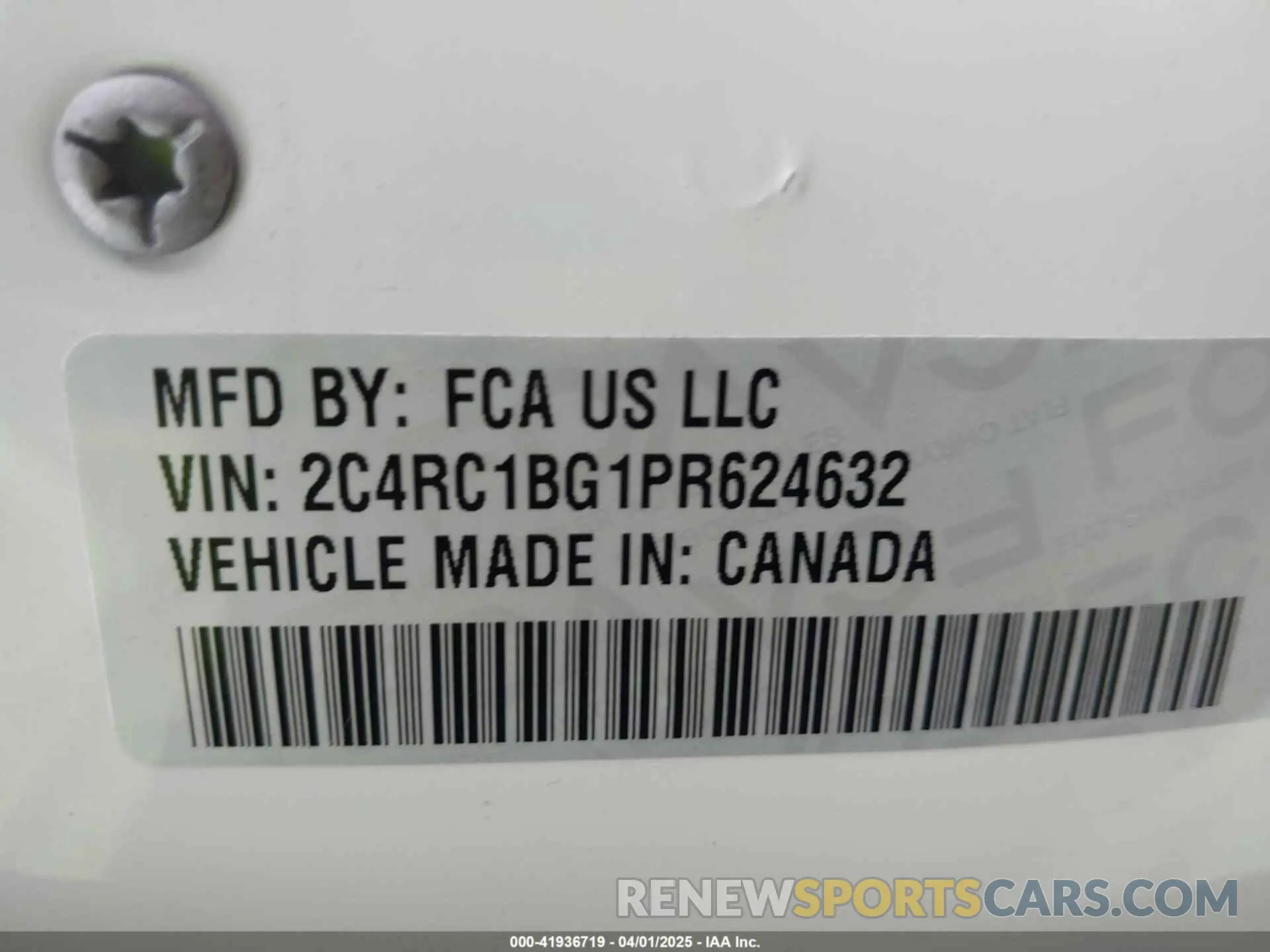 9 Photograph of a damaged car 2C4RC1BG1PR624632 CHRYSLER PACIFICA 2023