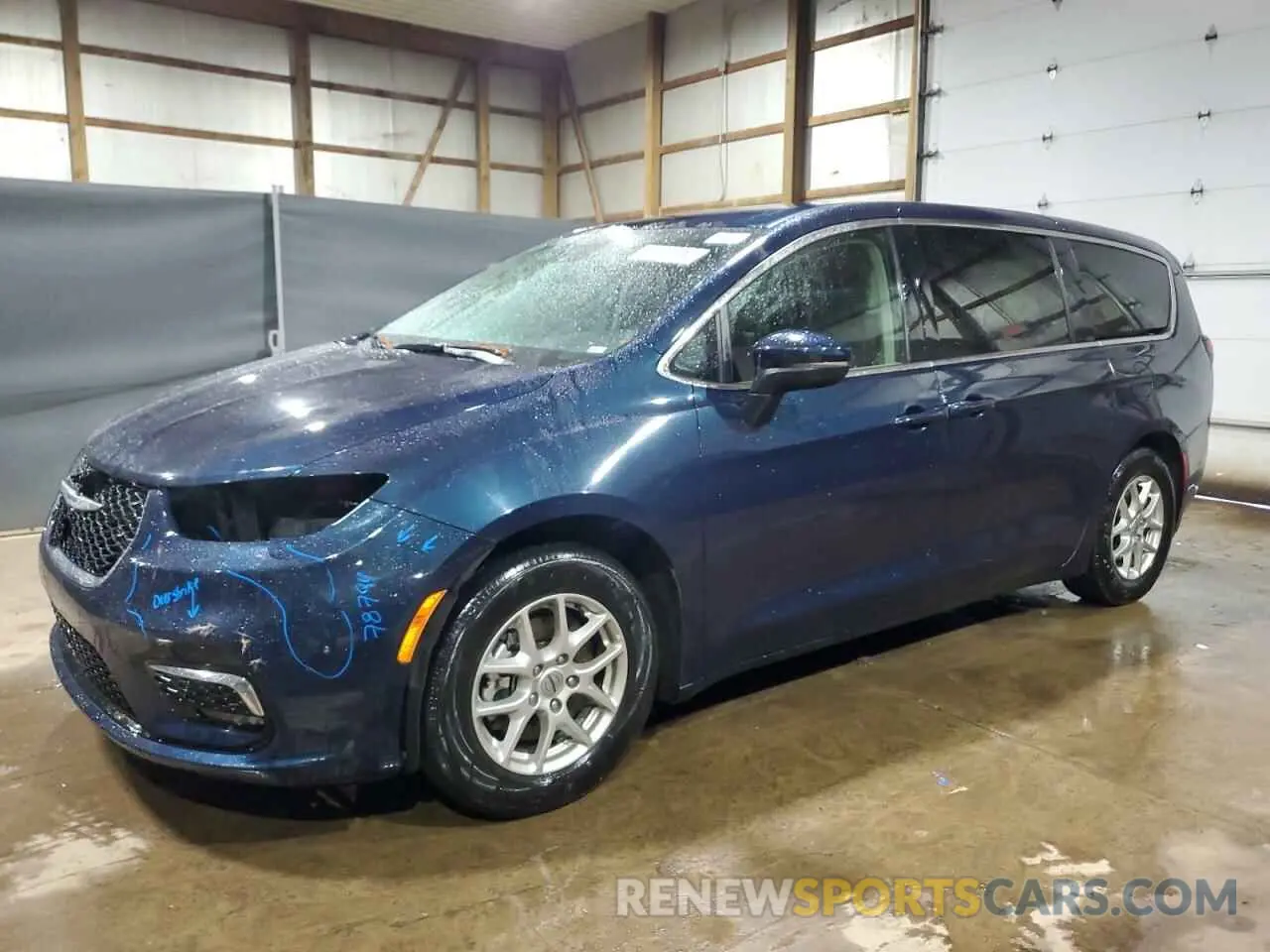 1 Photograph of a damaged car 2C4RC1BG2PR625384 CHRYSLER PACIFICA 2023