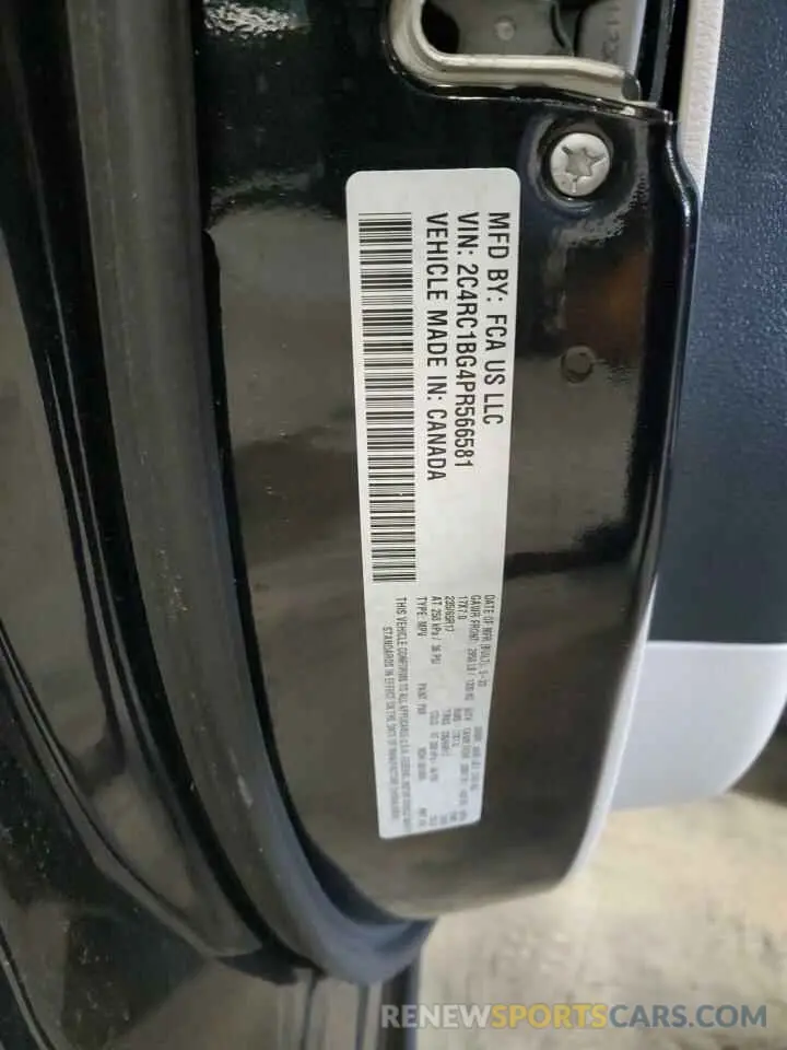 13 Photograph of a damaged car 2C4RC1BG4PR566581 CHRYSLER PACIFICA 2023