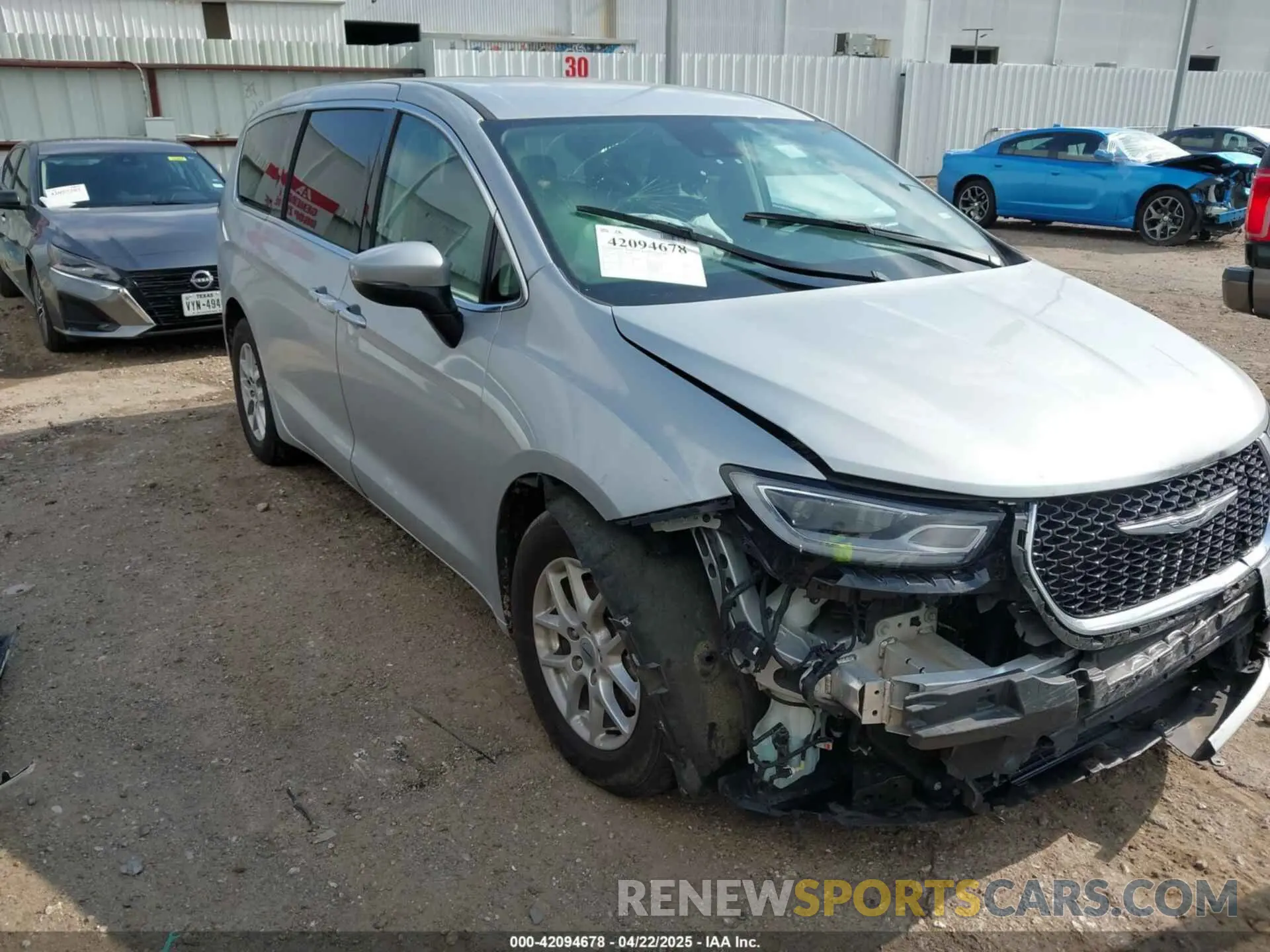 1 Photograph of a damaged car 2C4RC1BG4PR594204 CHRYSLER PACIFICA 2023