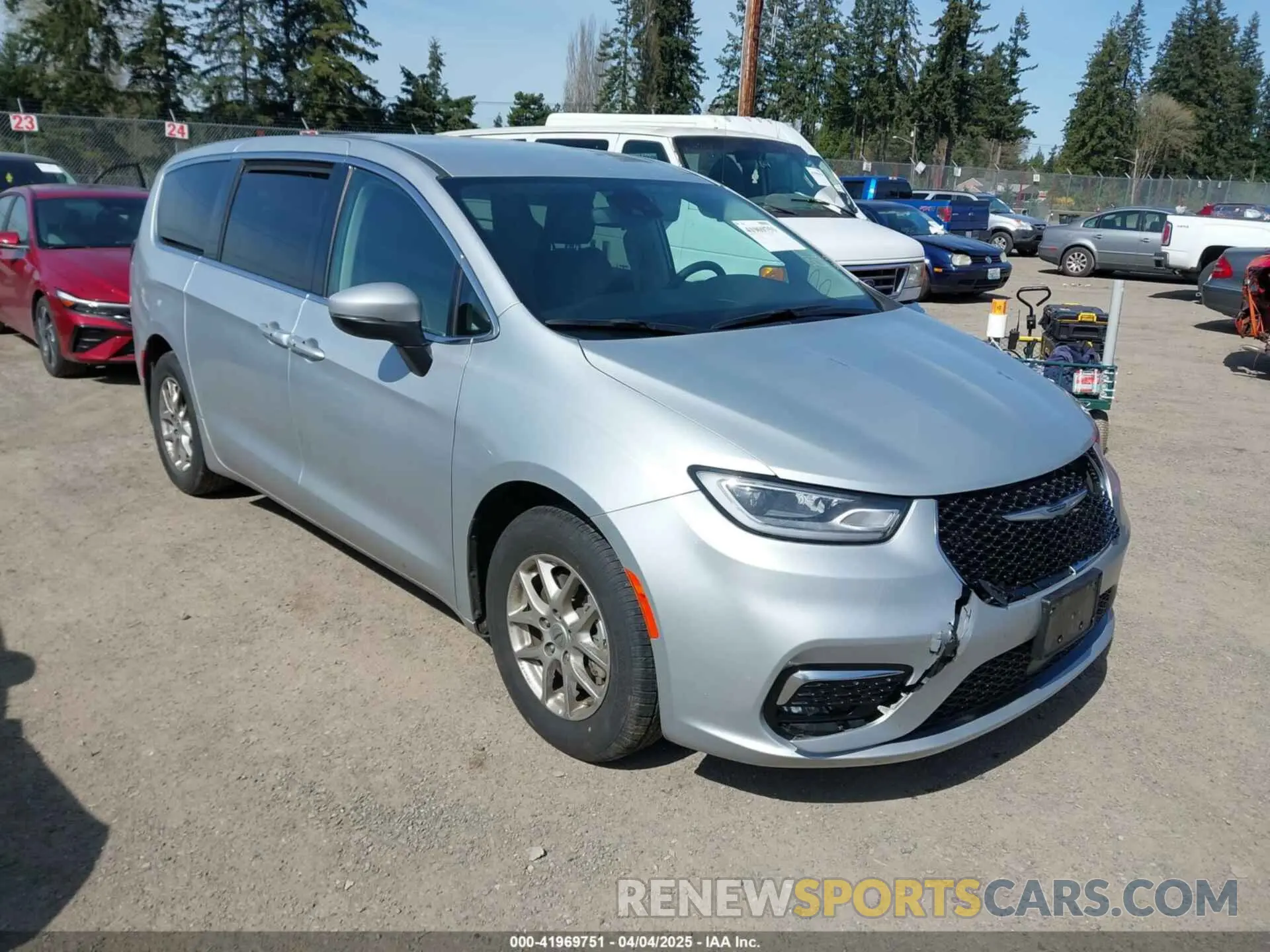 1 Photograph of a damaged car 2C4RC1BG7PR591202 CHRYSLER PACIFICA 2023