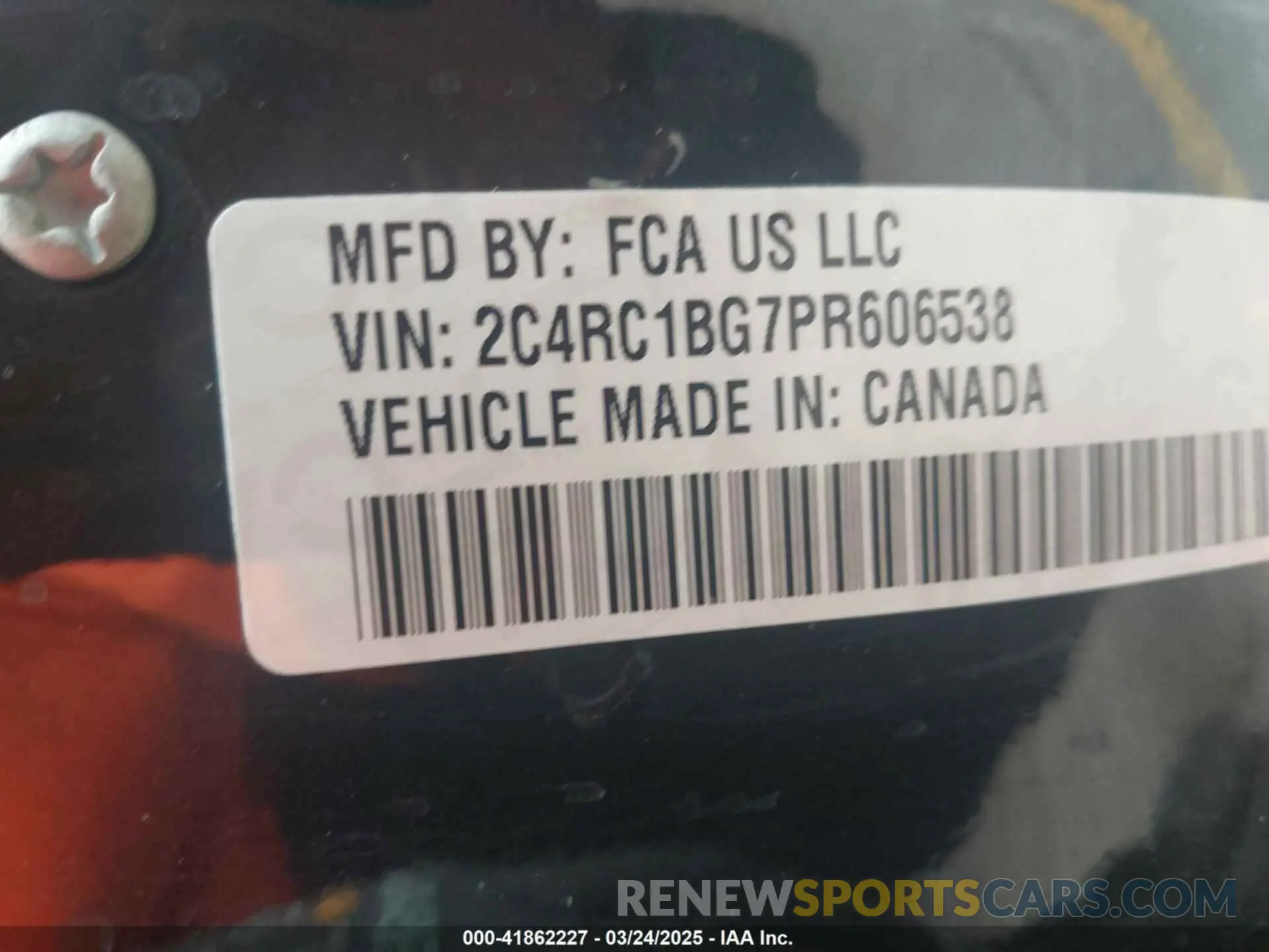 9 Photograph of a damaged car 2C4RC1BG7PR606538 CHRYSLER PACIFICA 2023
