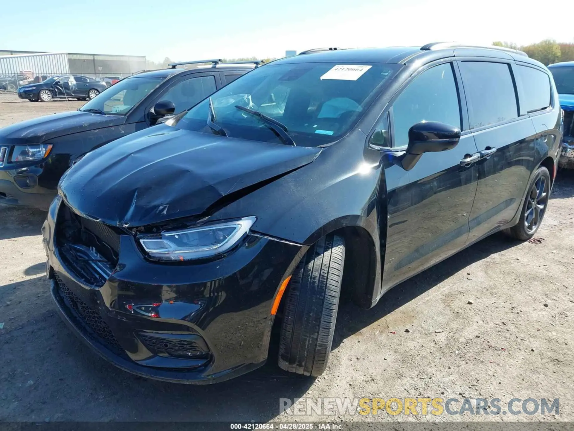 2 Photograph of a damaged car 2C4RC1BG9PR628427 CHRYSLER PACIFICA 2023