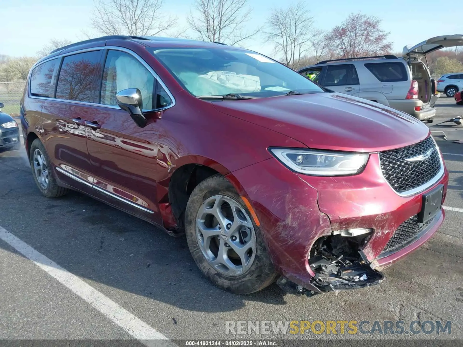 1 Photograph of a damaged car 2C4RC1GG2PR571058 CHRYSLER PACIFICA 2023