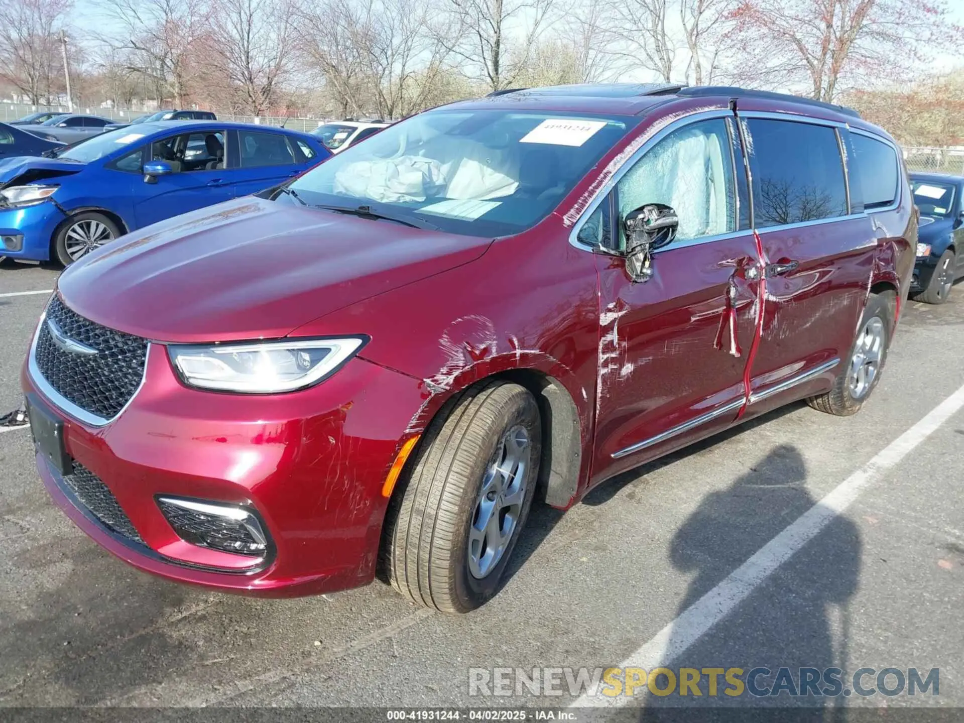 2 Photograph of a damaged car 2C4RC1GG2PR571058 CHRYSLER PACIFICA 2023