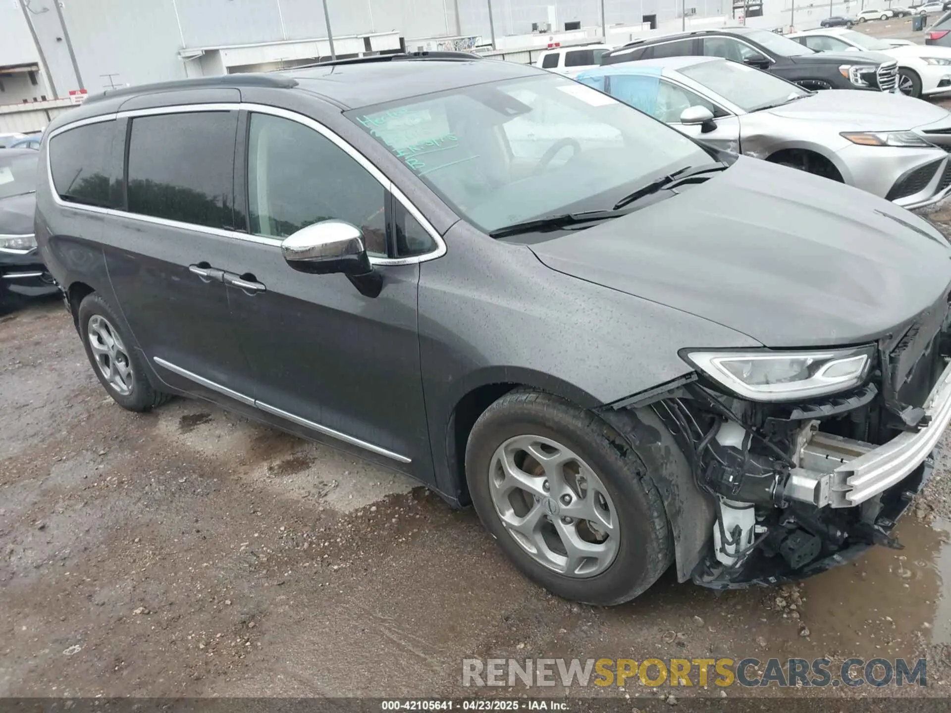 1 Photograph of a damaged car 2C4RC1GG9PR610843 CHRYSLER PACIFICA 2023