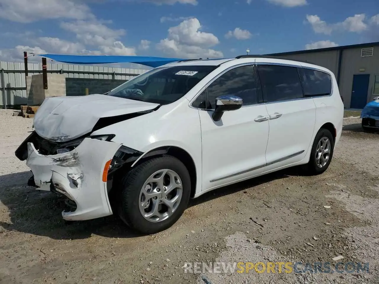 1 Photograph of a damaged car 2C4RC3GG8PR604754 CHRYSLER PACIFICA 2023