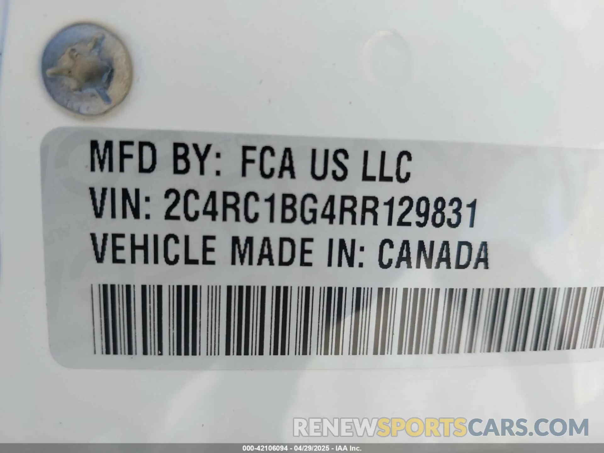 9 Photograph of a damaged car 2C4RC1BG4RR129831 CHRYSLER PACIFICA 2024