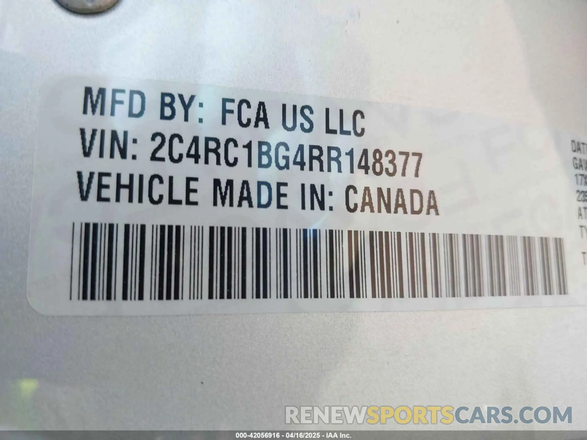 9 Photograph of a damaged car 2C4RC1BG4RR148377 CHRYSLER PACIFICA 2024