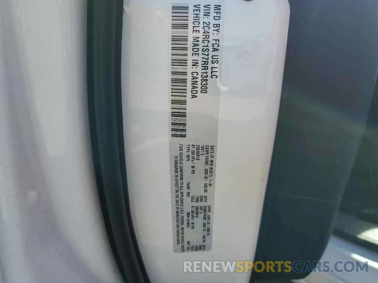 15 Photograph of a damaged car 2C4RC1S77RR138300 CHRYSLER PACIFICA 2024
