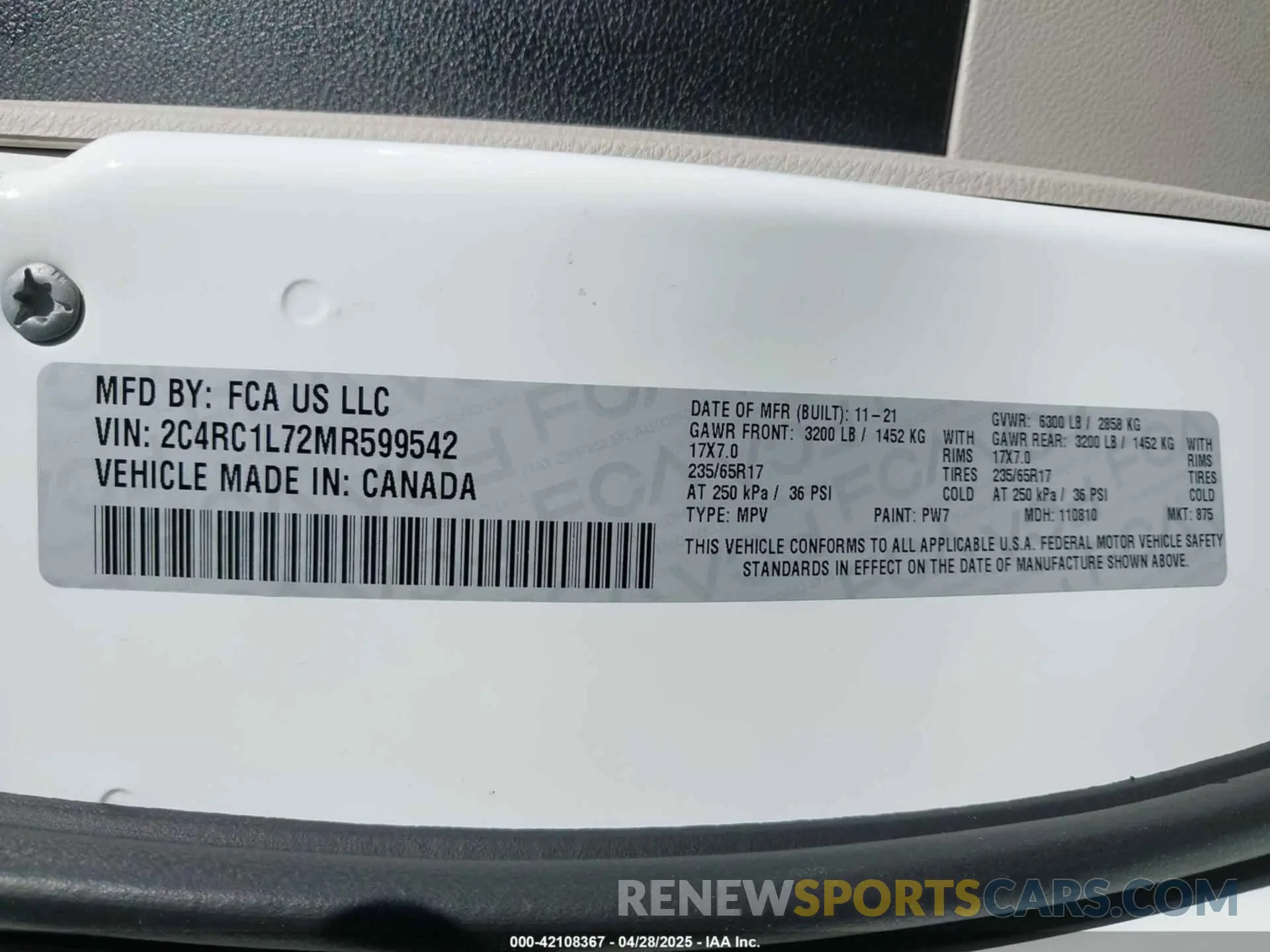 9 Photograph of a damaged car 2C4RC1L72MR599542 CHRYSLER PACIFICA HYBRID 2021