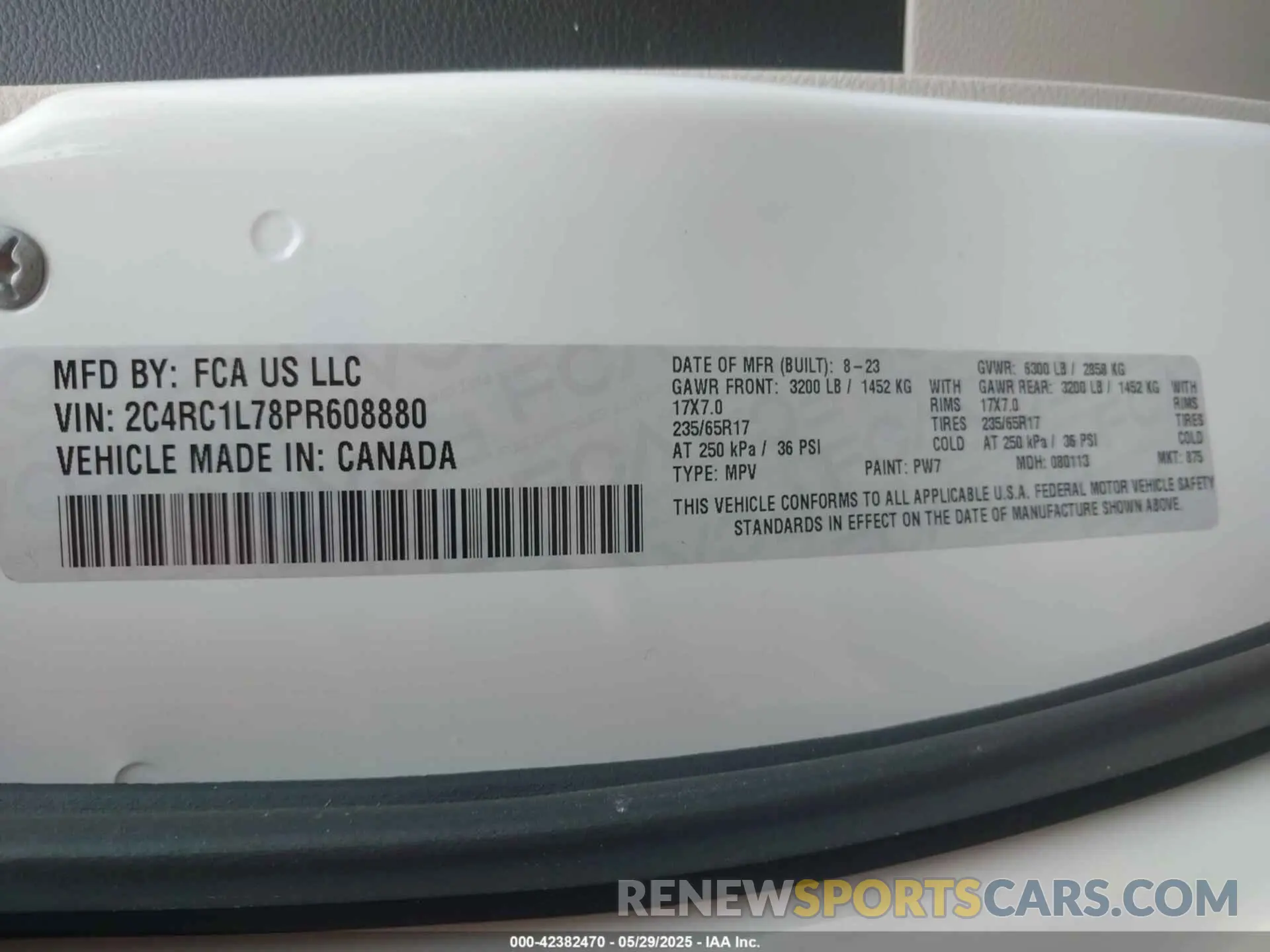 9 Photograph of a damaged car 2C4RC1L78PR608880 CHRYSLER PACIFICA HYBRID 2023