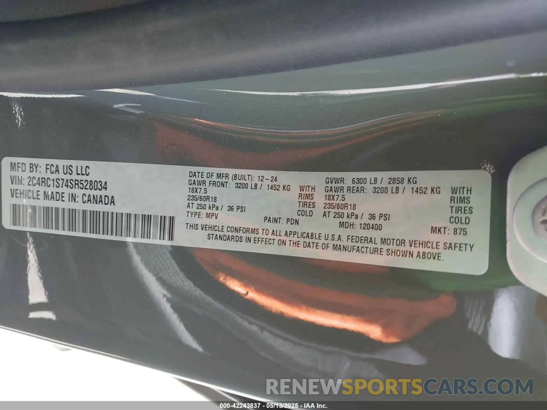 9 Photograph of a damaged car 2C4RC1S74SR528034 CHRYSLER PACIFICA HYBRID 2025