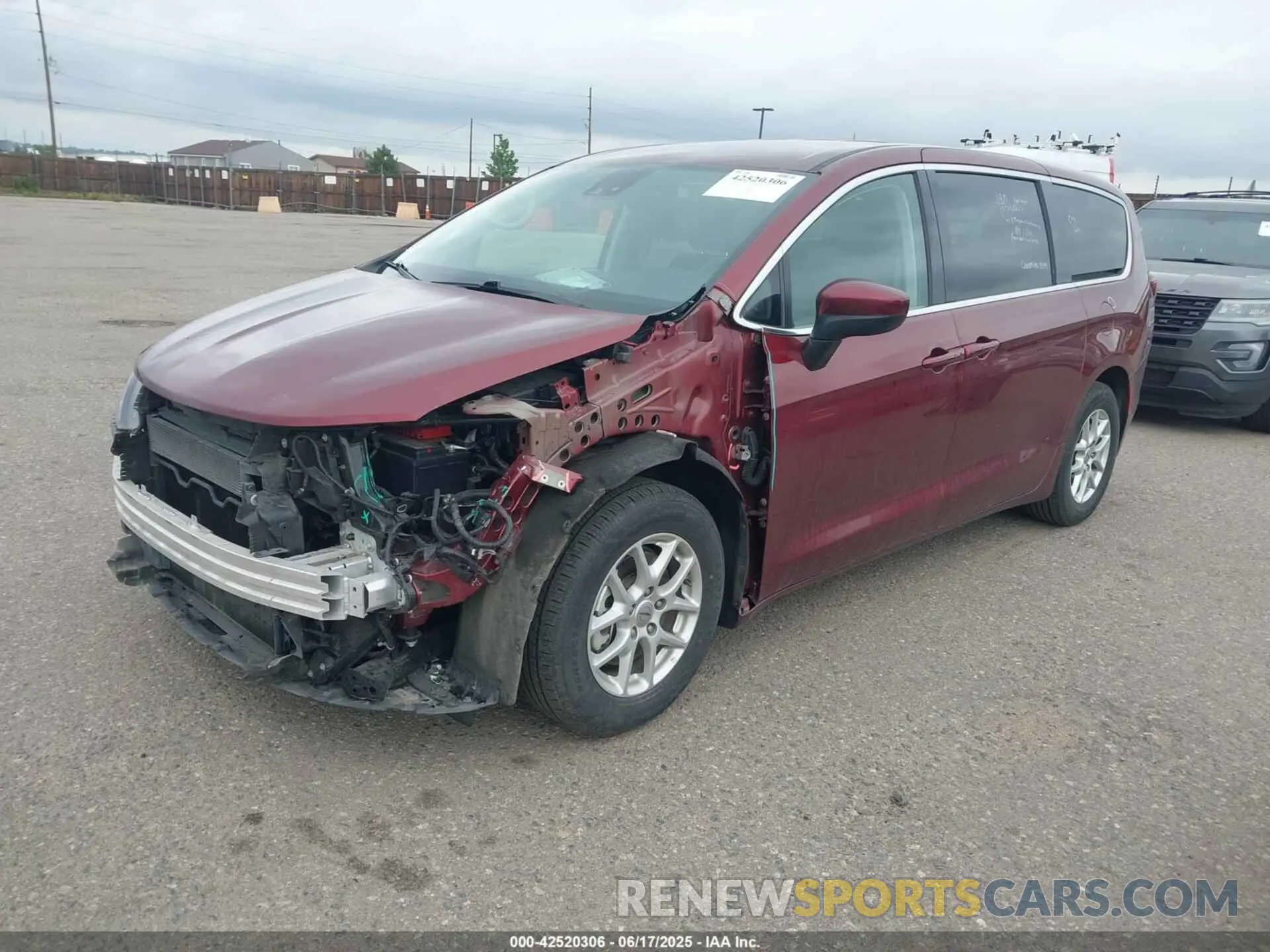 2 Photograph of a damaged car 2C4RC1CG3PR535076 CHRYSLER VOYAGER 2023