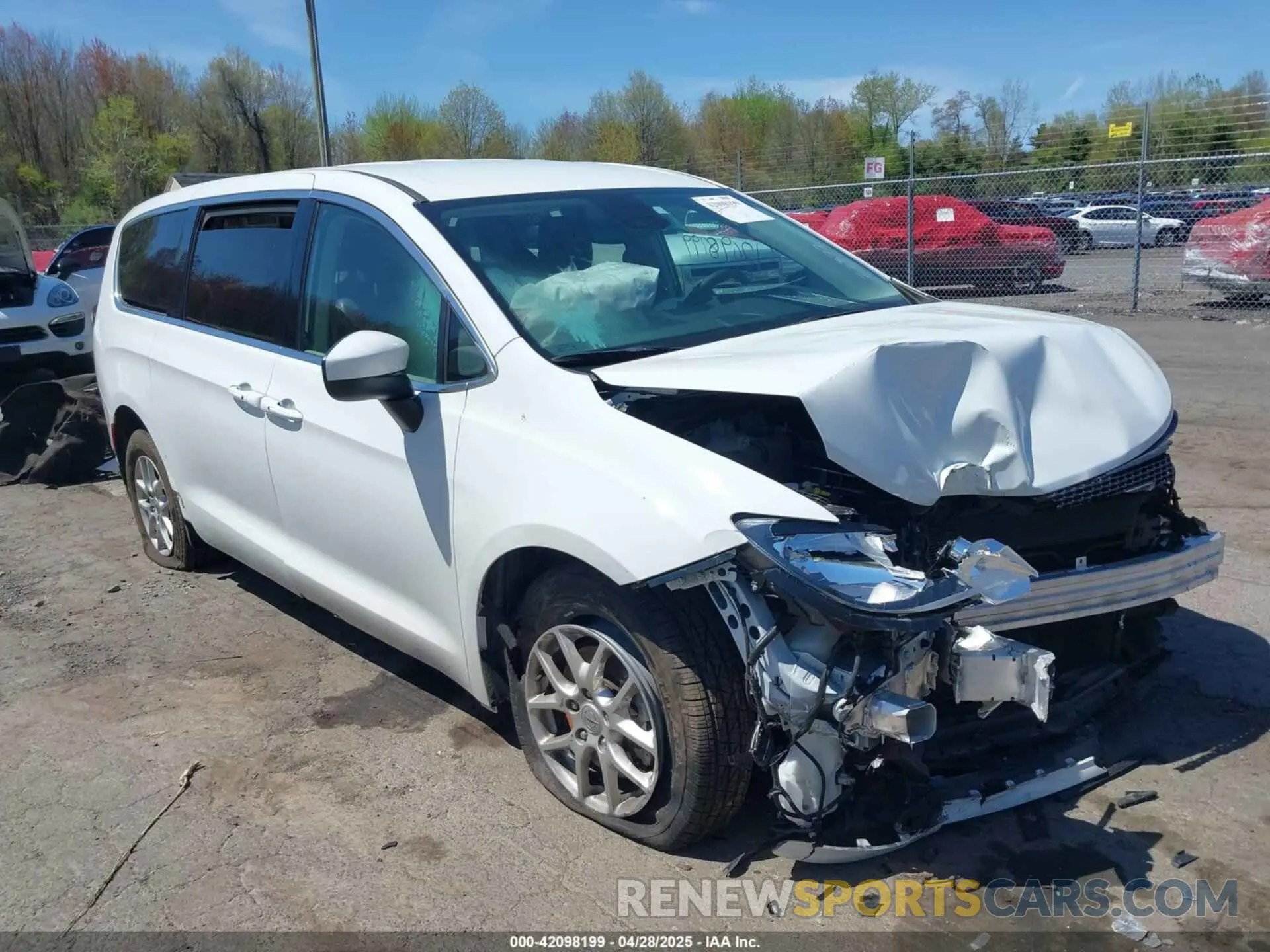 1 Photograph of a damaged car 2C4RC1CG4PR568135 CHRYSLER VOYAGER 2023