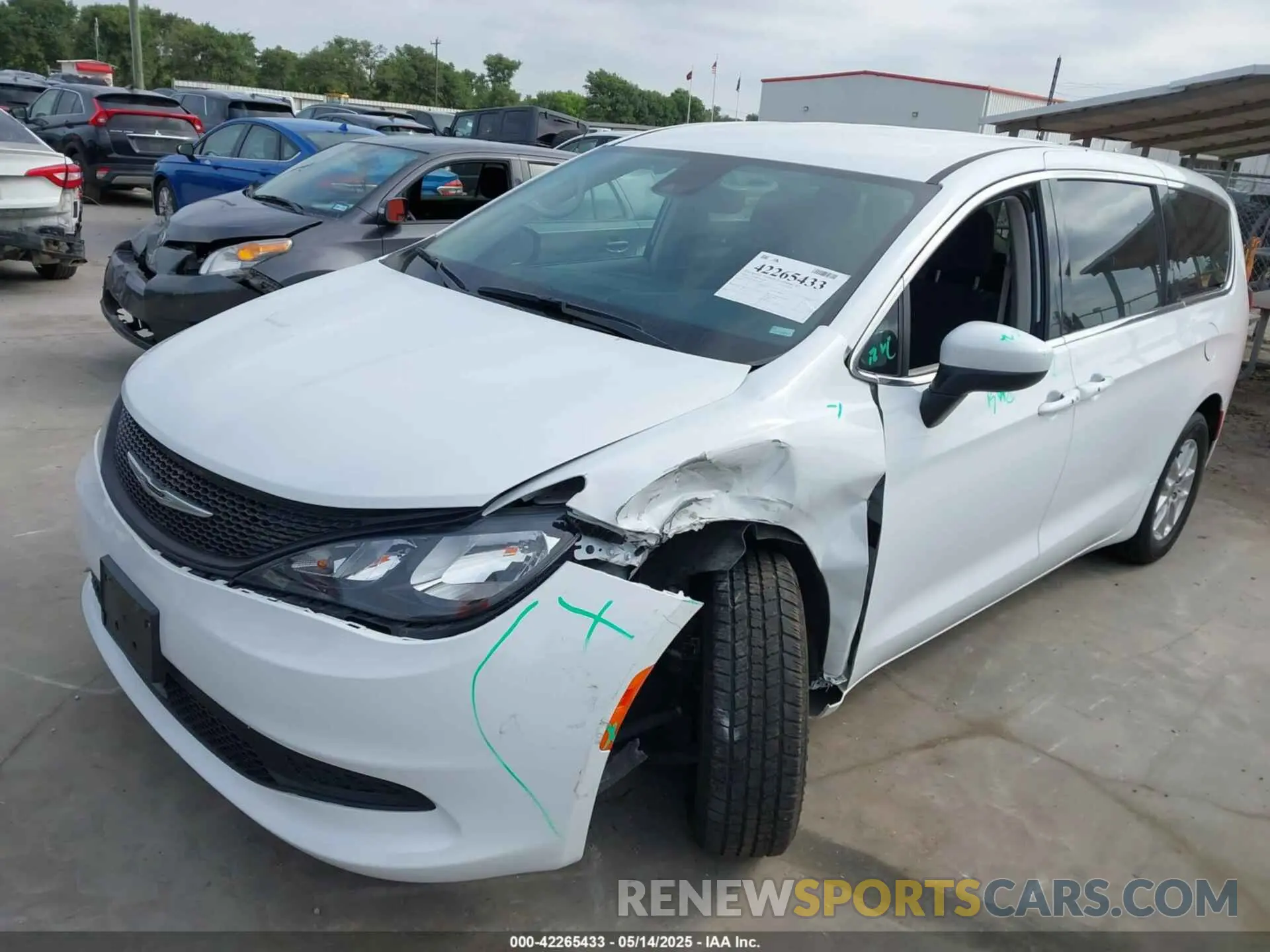 2 Photograph of a damaged car 2C4RC1CG5PR613387 CHRYSLER VOYAGER 2023