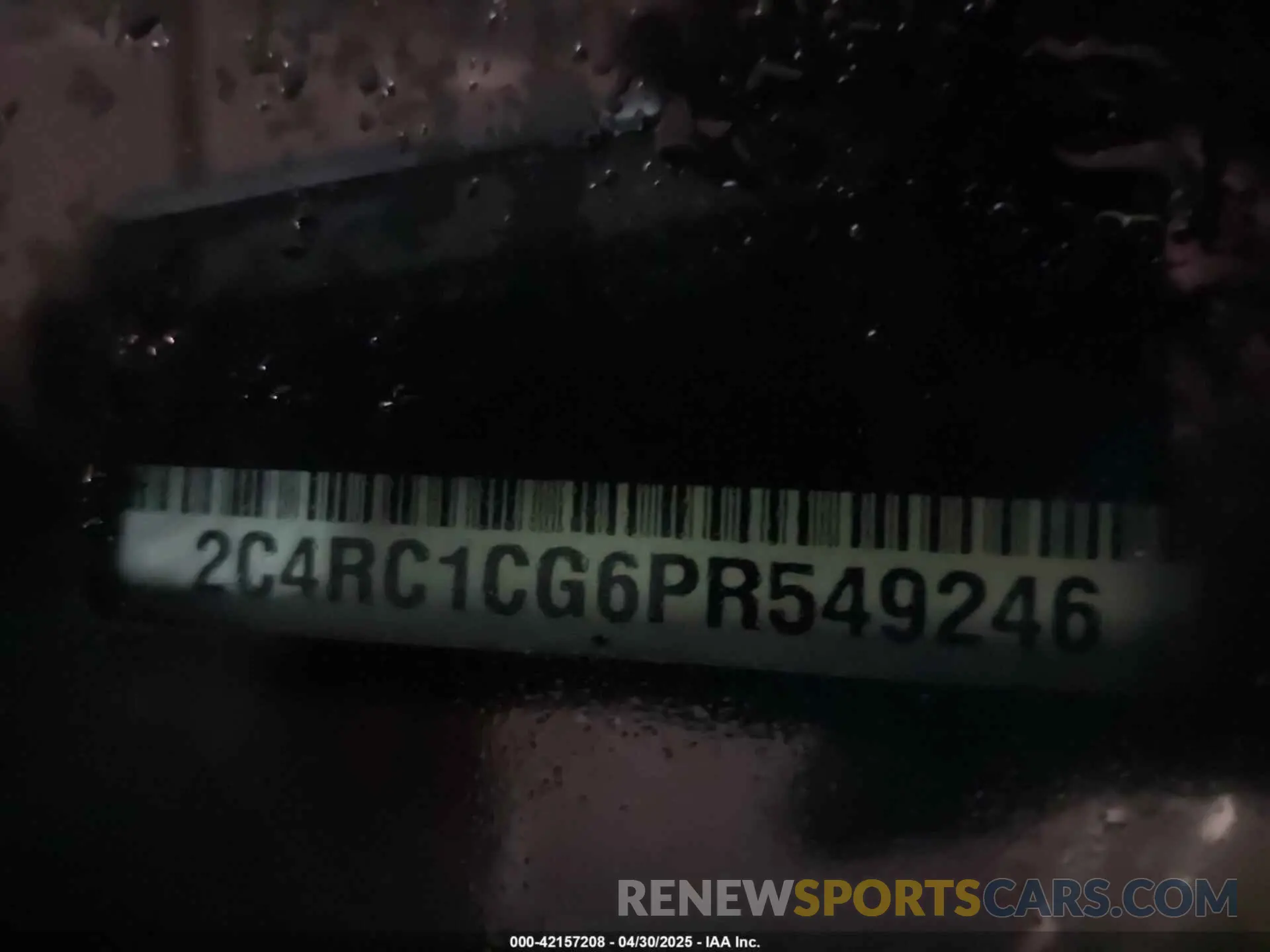 9 Photograph of a damaged car 2C4RC1CG6PR549246 CHRYSLER VOYAGER 2023