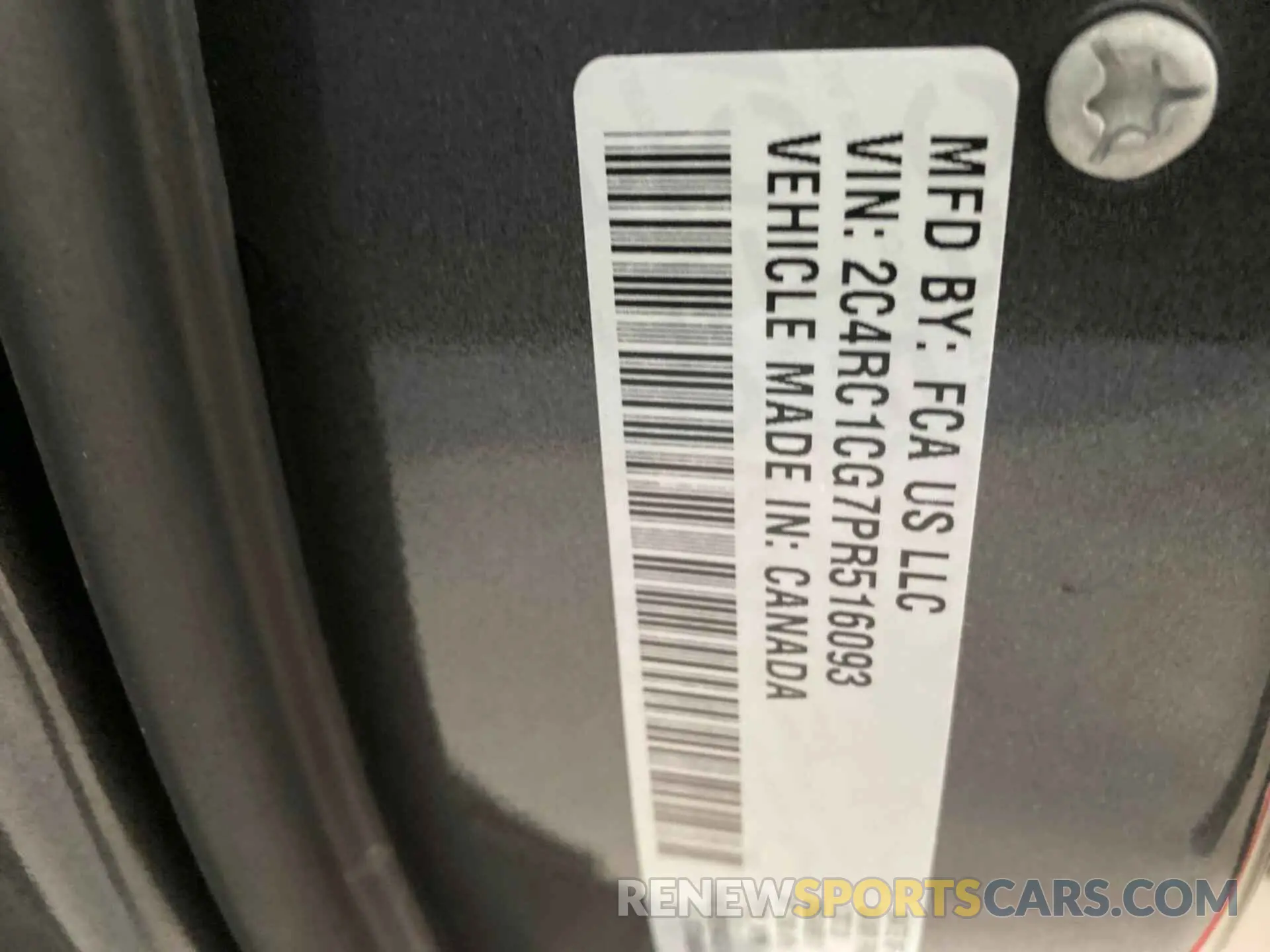 12 Photograph of a damaged car 2C4RC1CG7PR516093 CHRYSLER VOYAGER 2023