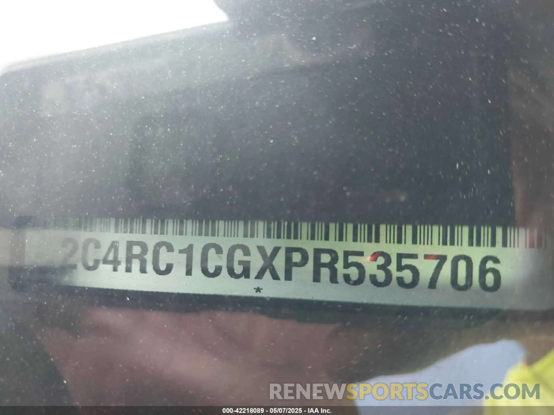 9 Photograph of a damaged car 2C4RC1CGXPR535706 CHRYSLER VOYAGER 2023