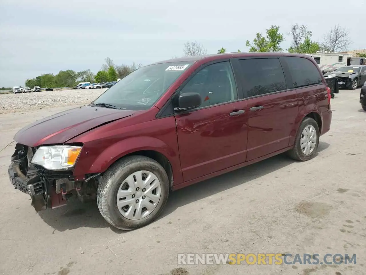 1 Photograph of a damaged car 2C4RDGBG0KR608561 DODGE CARAVAN 2019