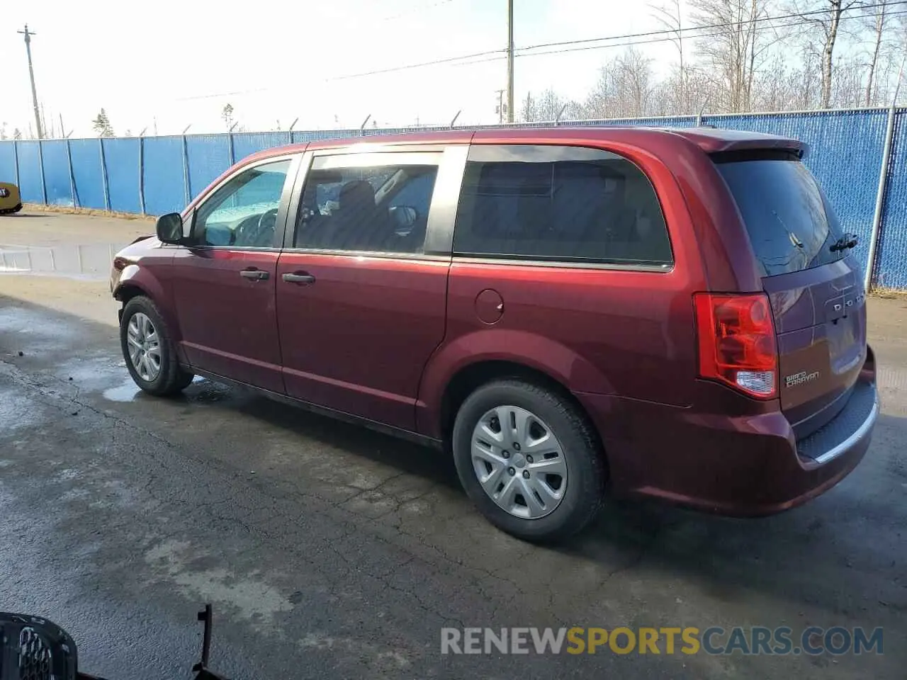 2 Photograph of a damaged car 2C4RDGBG0KR757049 DODGE CARAVAN 2019