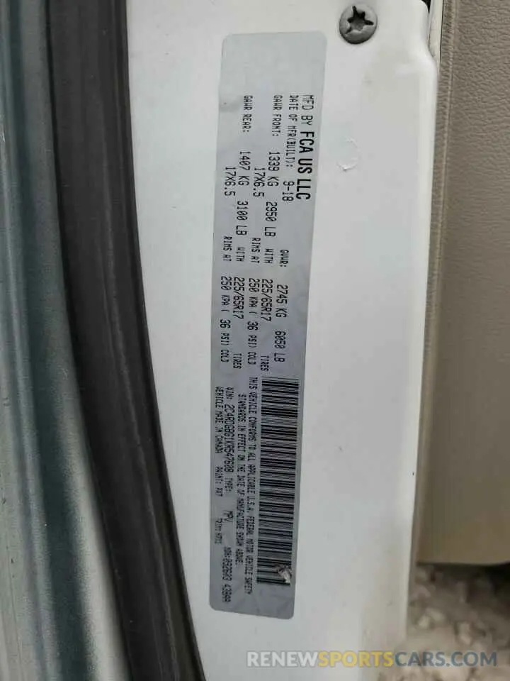 13 Photograph of a damaged car 2C4RDGBG1KR547608 DODGE CARAVAN 2019