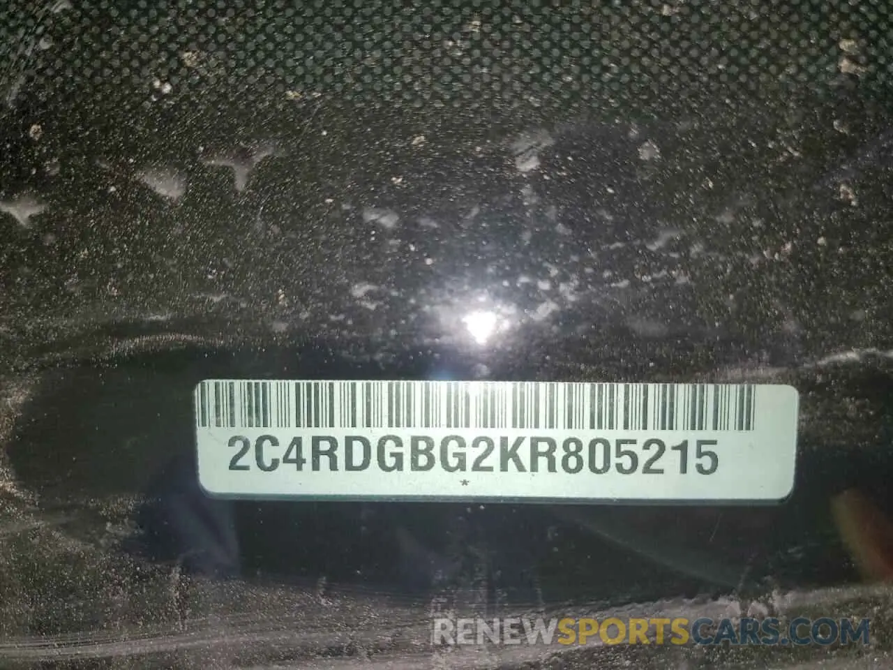 13 Photograph of a damaged car 2C4RDGBG2KR805215 DODGE CARAVAN 2019