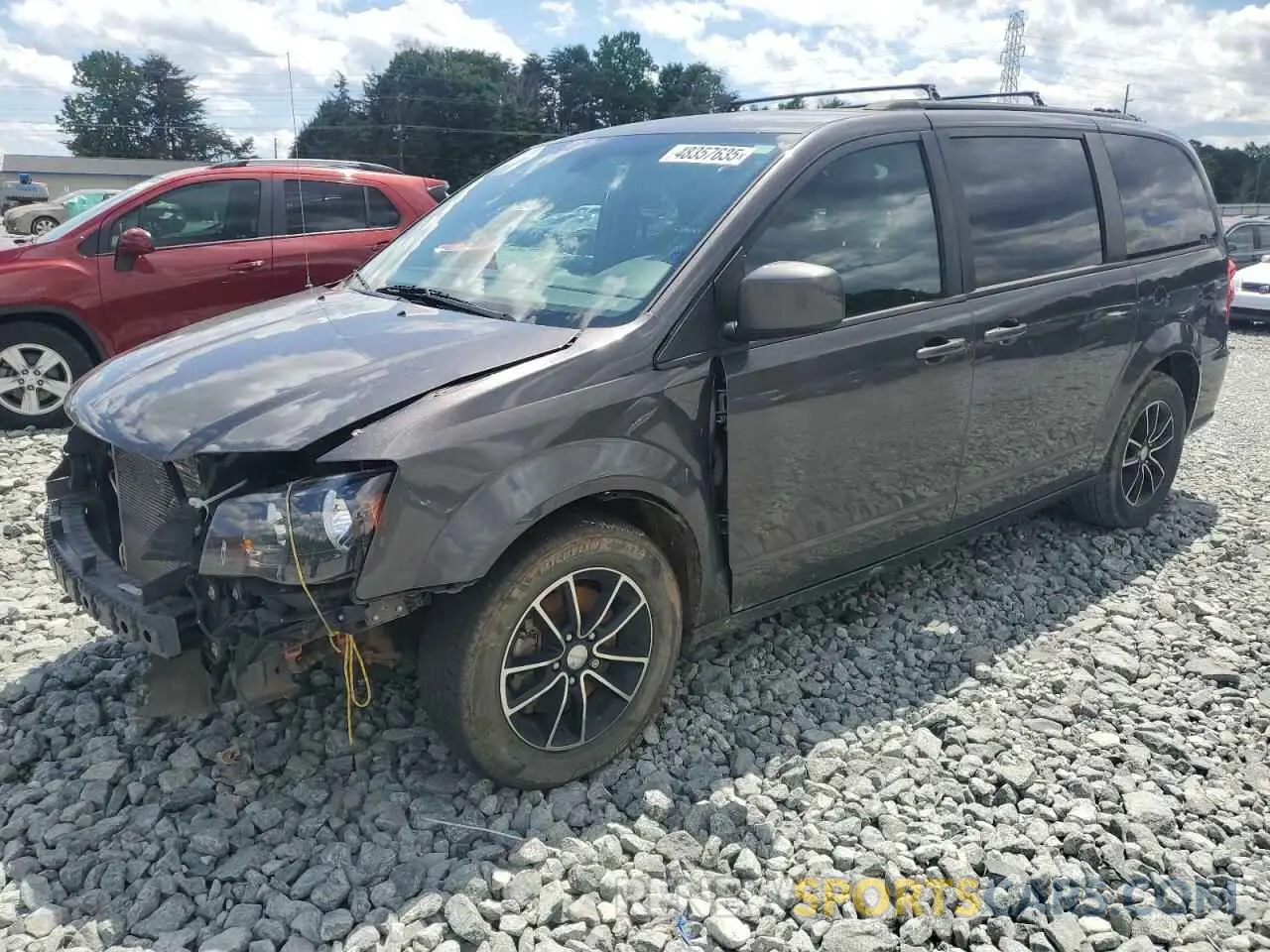 1 Photograph of a damaged car 2C4RDGBG3KR509233 DODGE CARAVAN 2019