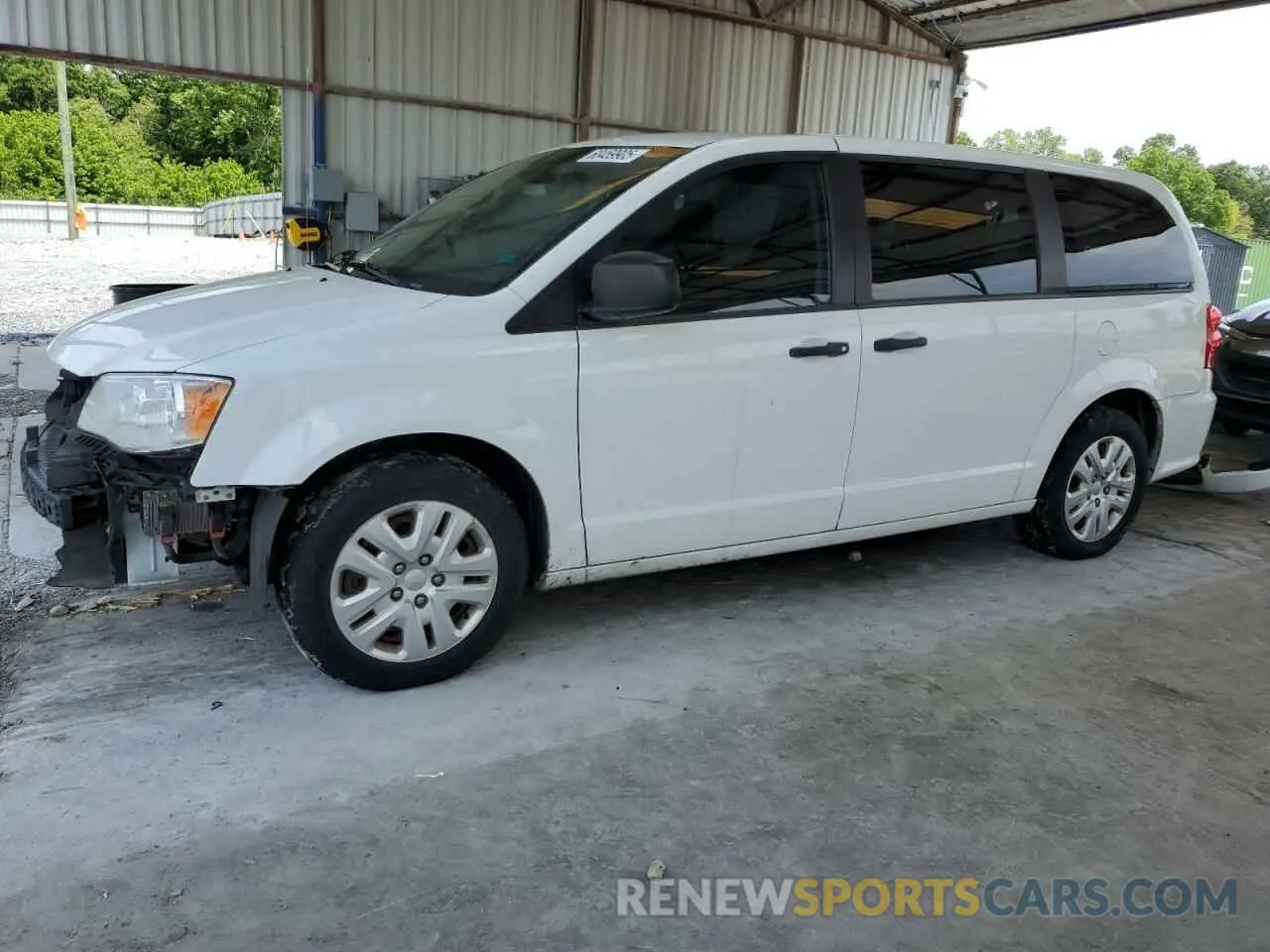 1 Photograph of a damaged car 2C4RDGBG3KR509457 DODGE CARAVAN 2019