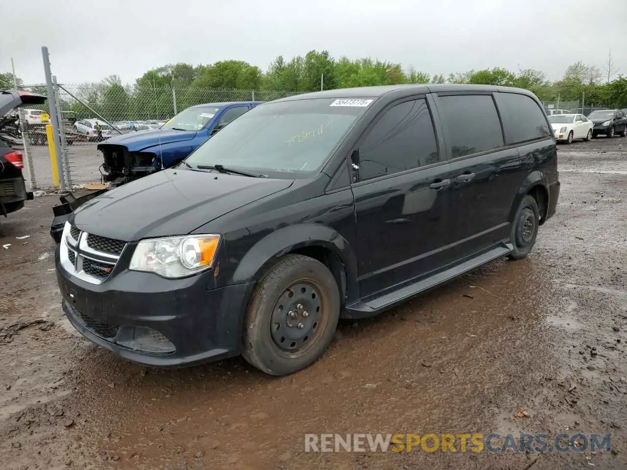 1 Photograph of a damaged car 2C4RDGBG3KR754792 DODGE CARAVAN 2019