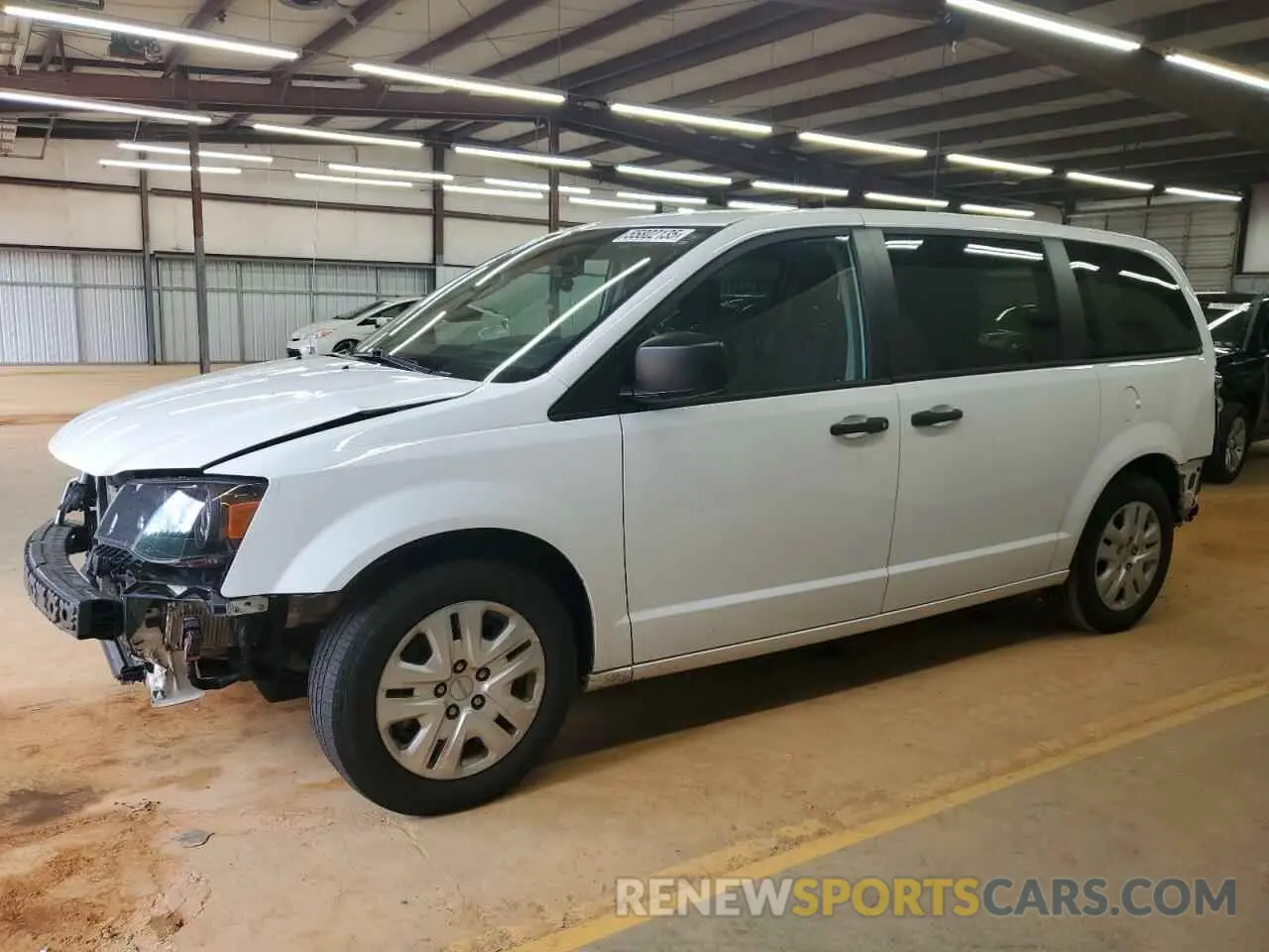 1 Photograph of a damaged car 2C4RDGBG4KR615612 DODGE CARAVAN 2019
