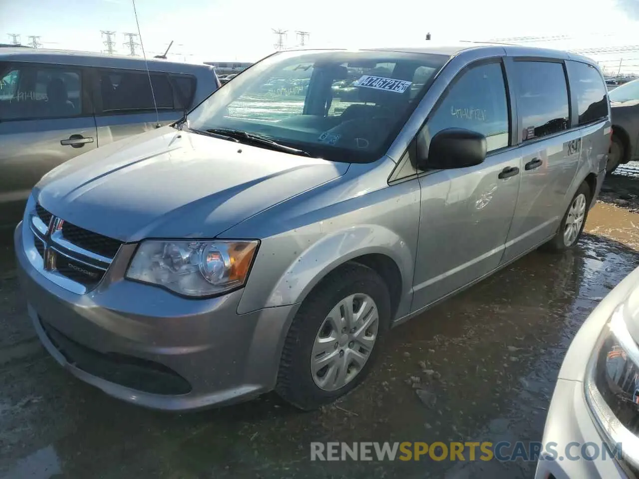 1 Photograph of a damaged car 2C4RDGBG5KR580353 DODGE CARAVAN 2019