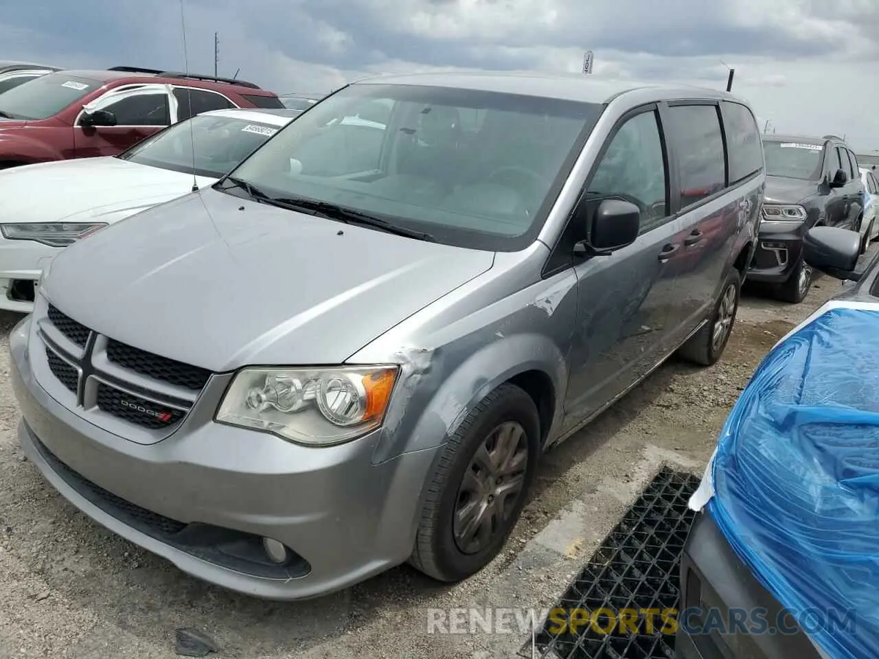 1 Photograph of a damaged car 2C4RDGBG5KR780391 DODGE CARAVAN 2019