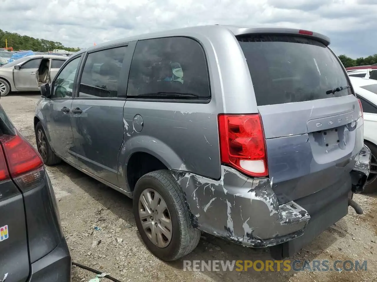 2 Photograph of a damaged car 2C4RDGBG5KR780391 DODGE CARAVAN 2019