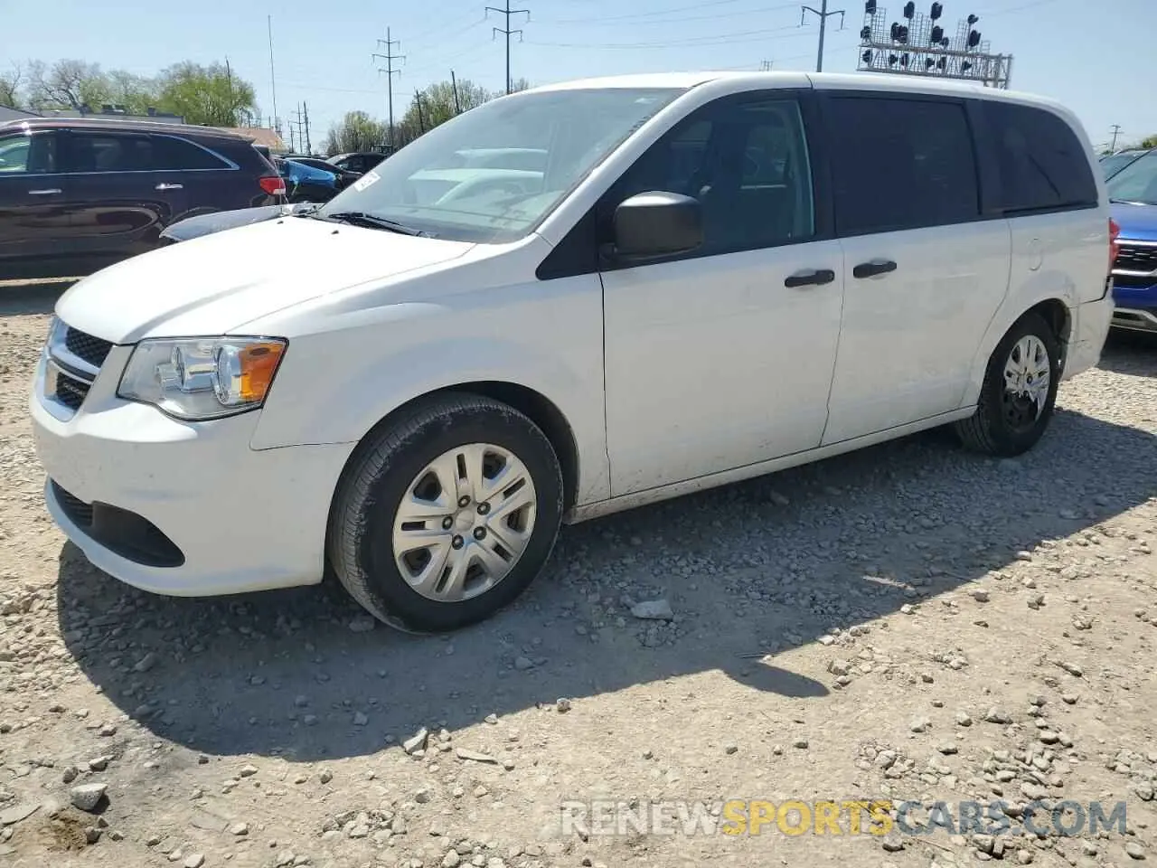 1 Photograph of a damaged car 2C4RDGBG6KR527953 DODGE CARAVAN 2019