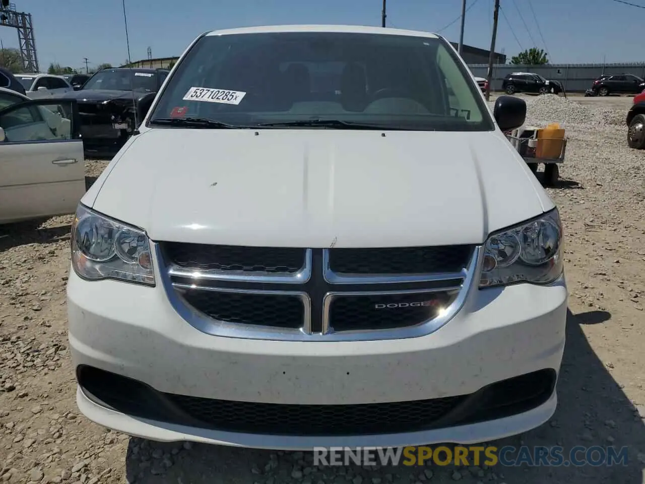 5 Photograph of a damaged car 2C4RDGBG6KR527953 DODGE CARAVAN 2019