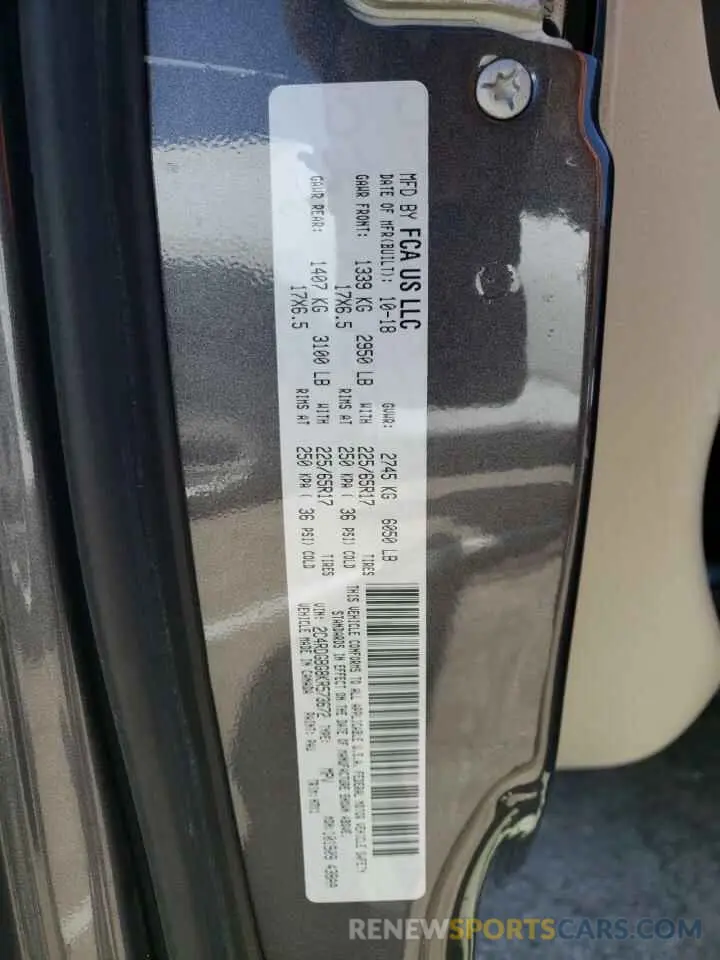 15 Photograph of a damaged car 2C4RDGBG8KR573672 DODGE CARAVAN 2019