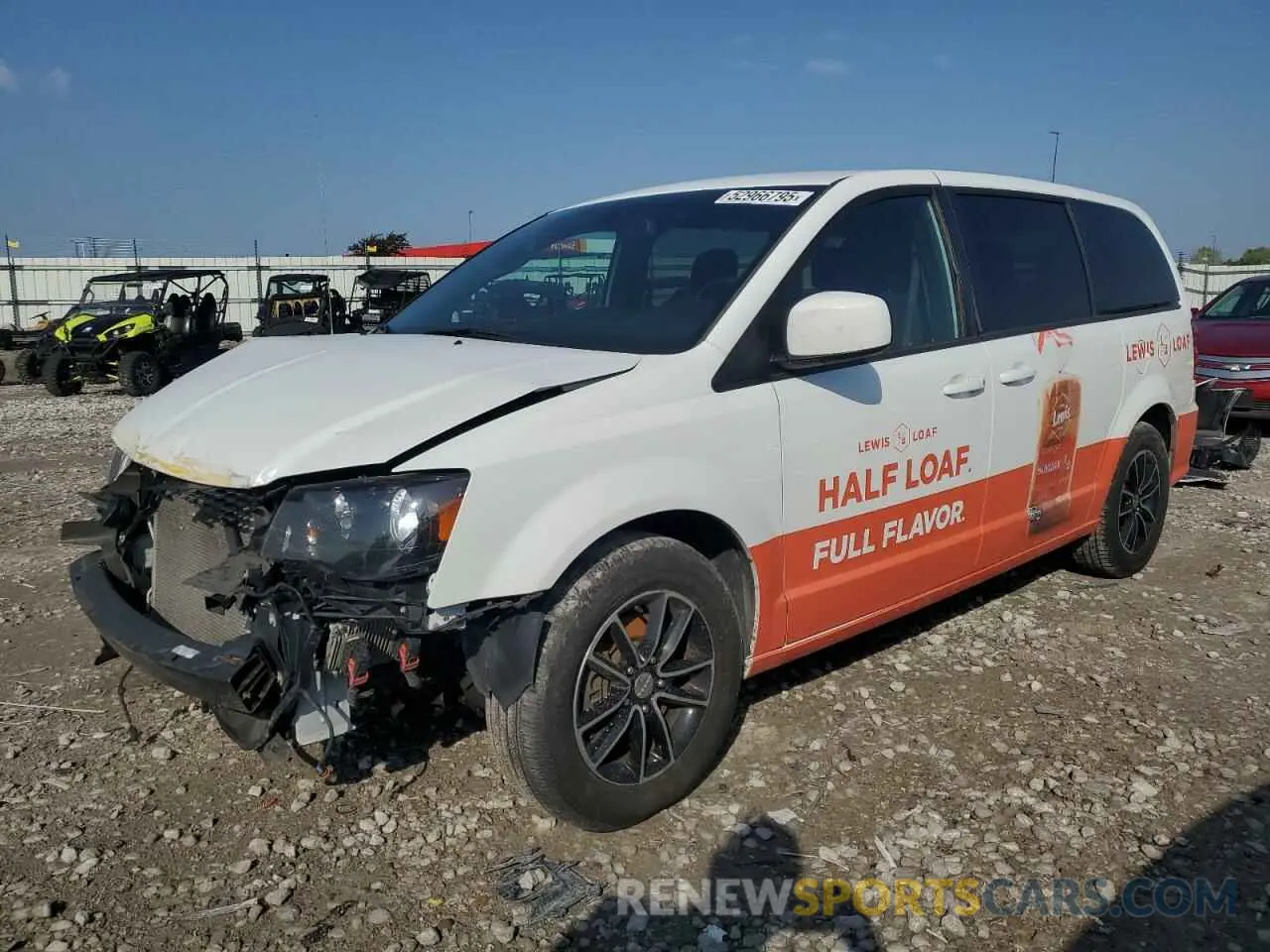 1 Photograph of a damaged car 2C4RDGBG8KR596577 DODGE CARAVAN 2019