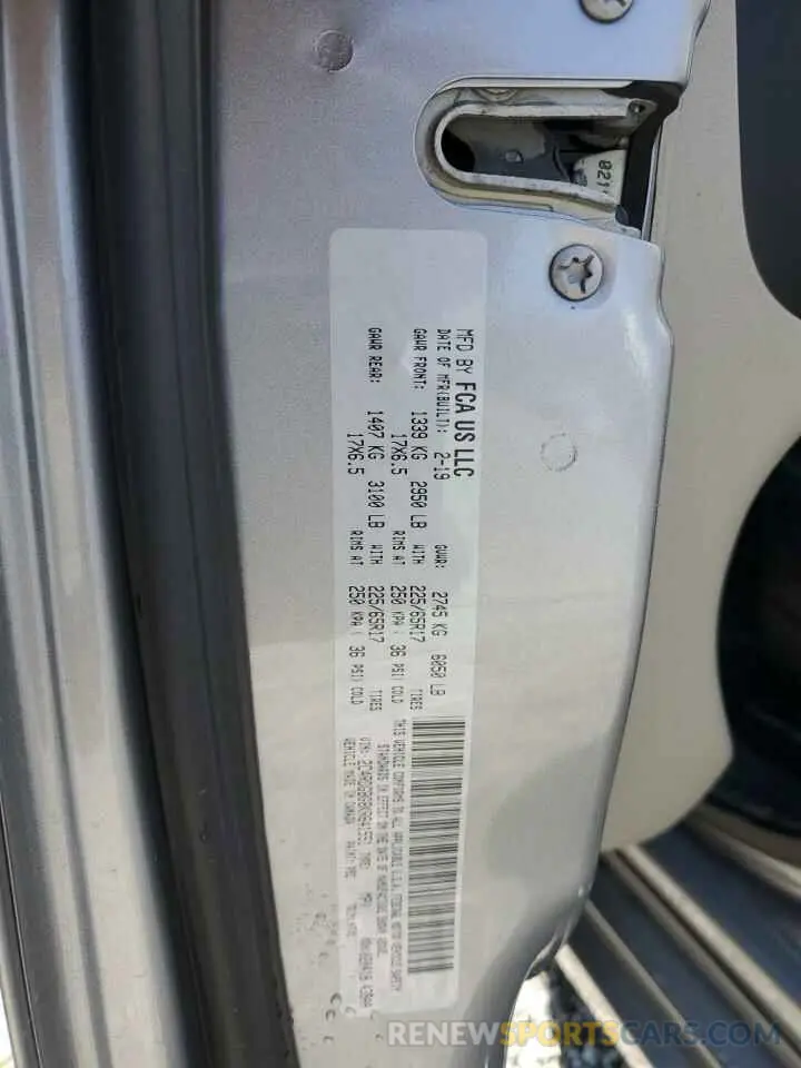 13 Photograph of a damaged car 2C4RDGBG8KR641551 DODGE CARAVAN 2019