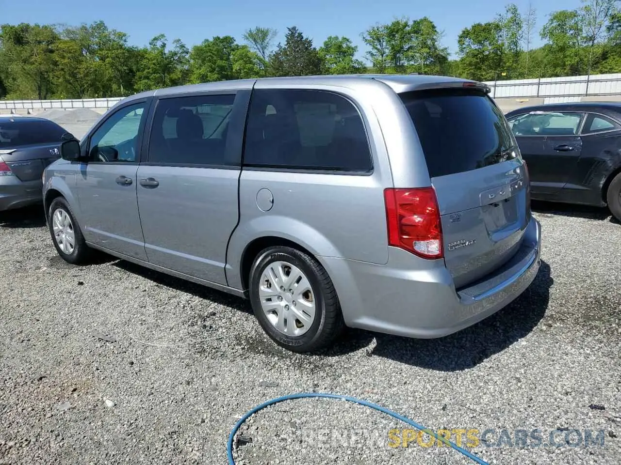 2 Photograph of a damaged car 2C4RDGBG8KR641551 DODGE CARAVAN 2019